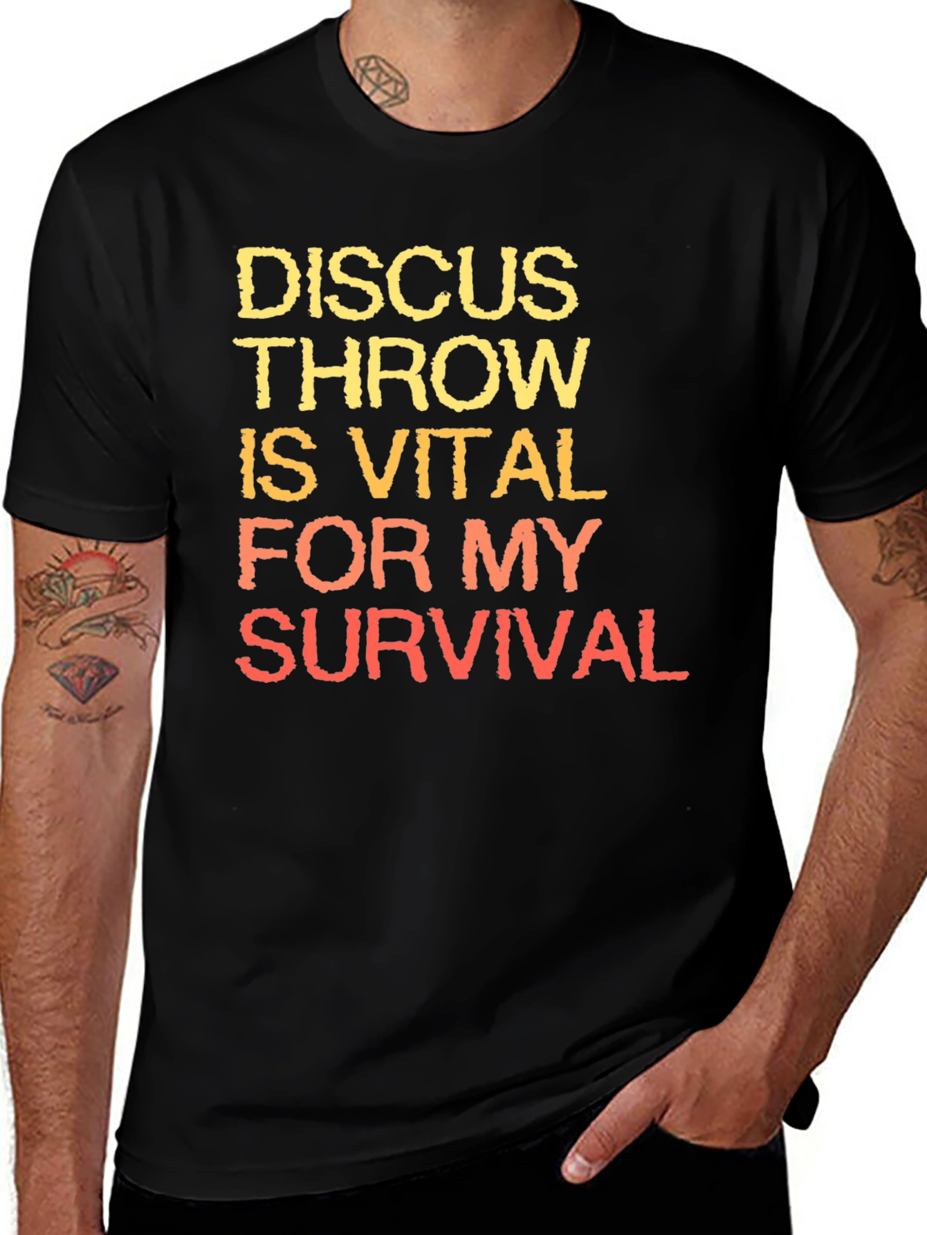 Discus Throw Survival T-Shirt | Athletic Inspired Tee