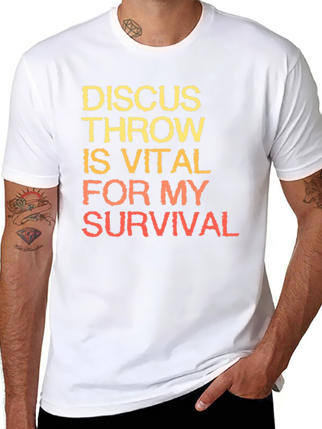 Discus Throw Survival T-Shirt | Athletic Inspired Tee