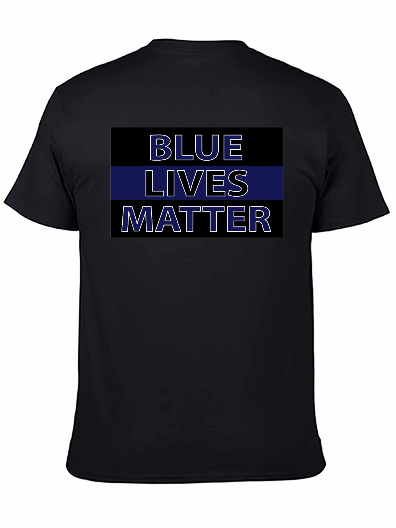 Blue Lives Matter T-Shirt - Black