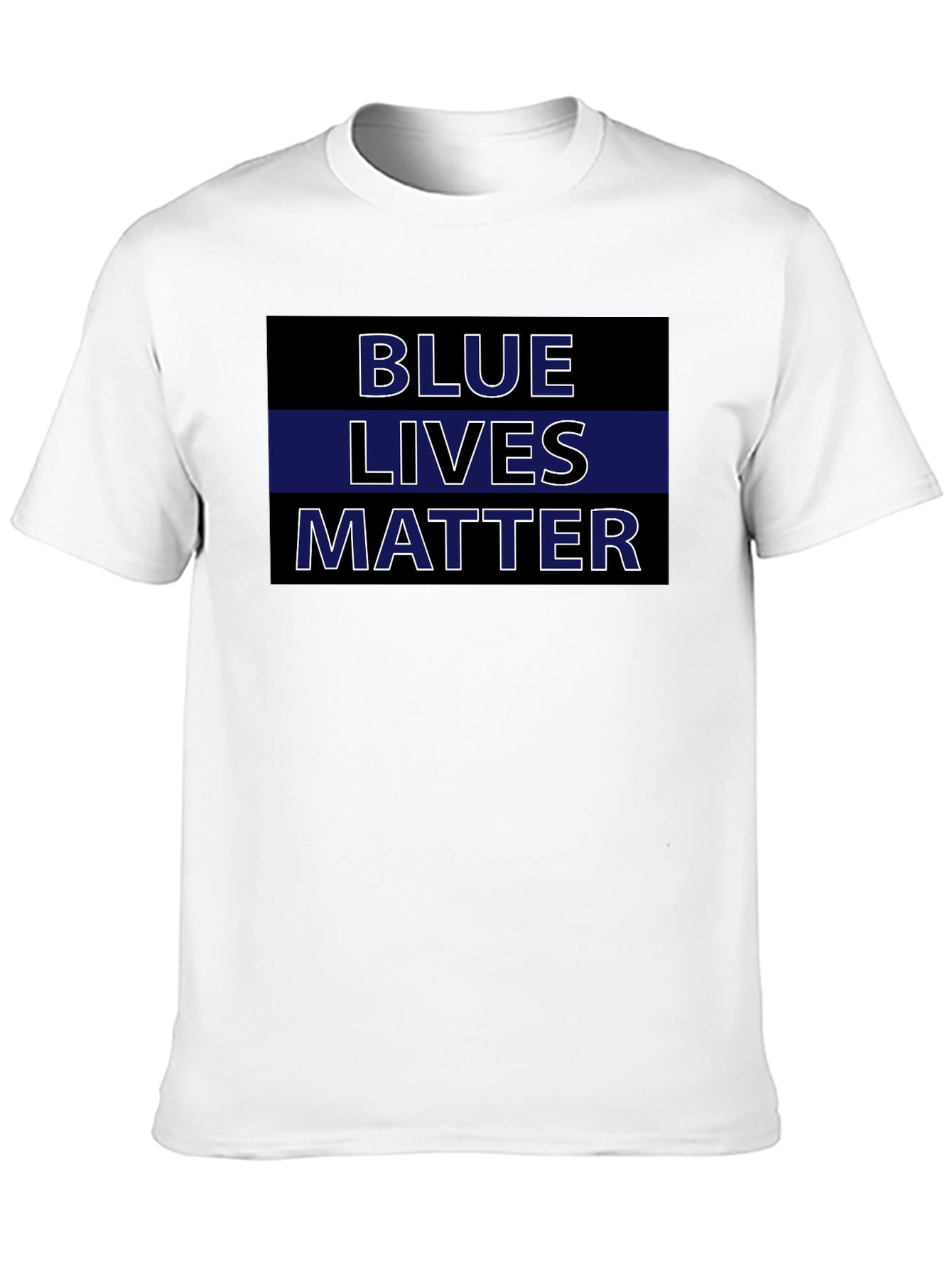 Blue Lives Matter T-Shirt - Black