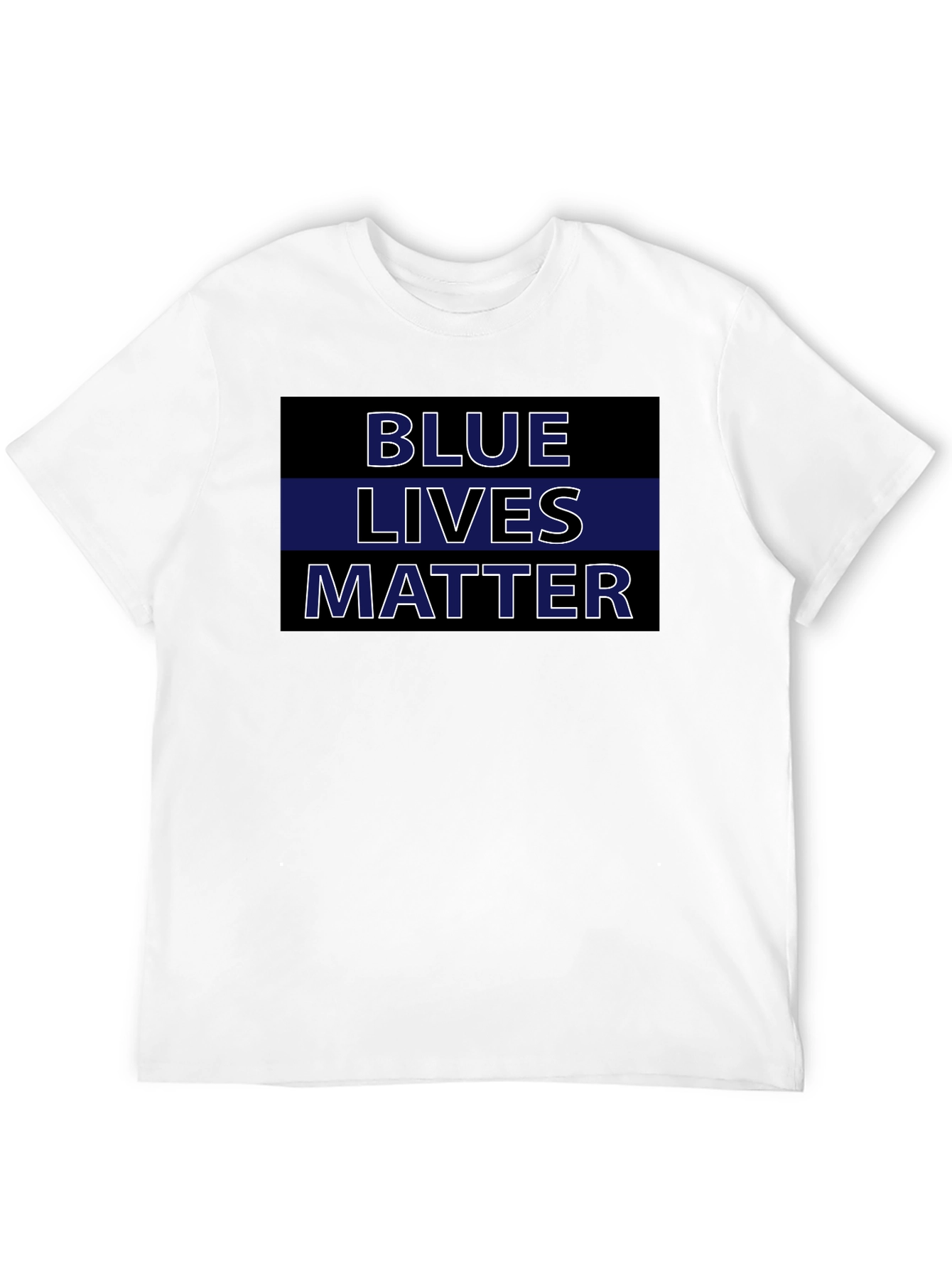 Blue Lives Matter T-Shirt - Black
