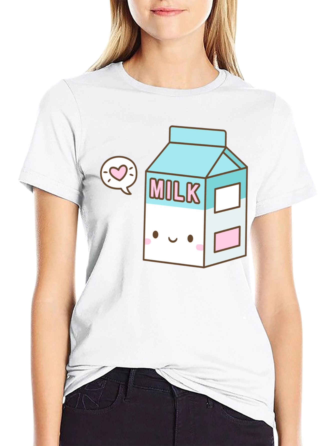 Kawaii Milk Carton T-Shirt - Cute & Unique Design