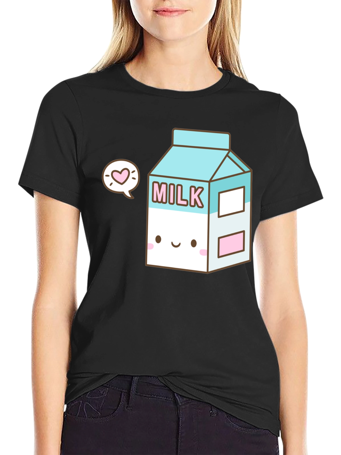 Kawaii Milk Carton T-Shirt - Cute & Unique Design