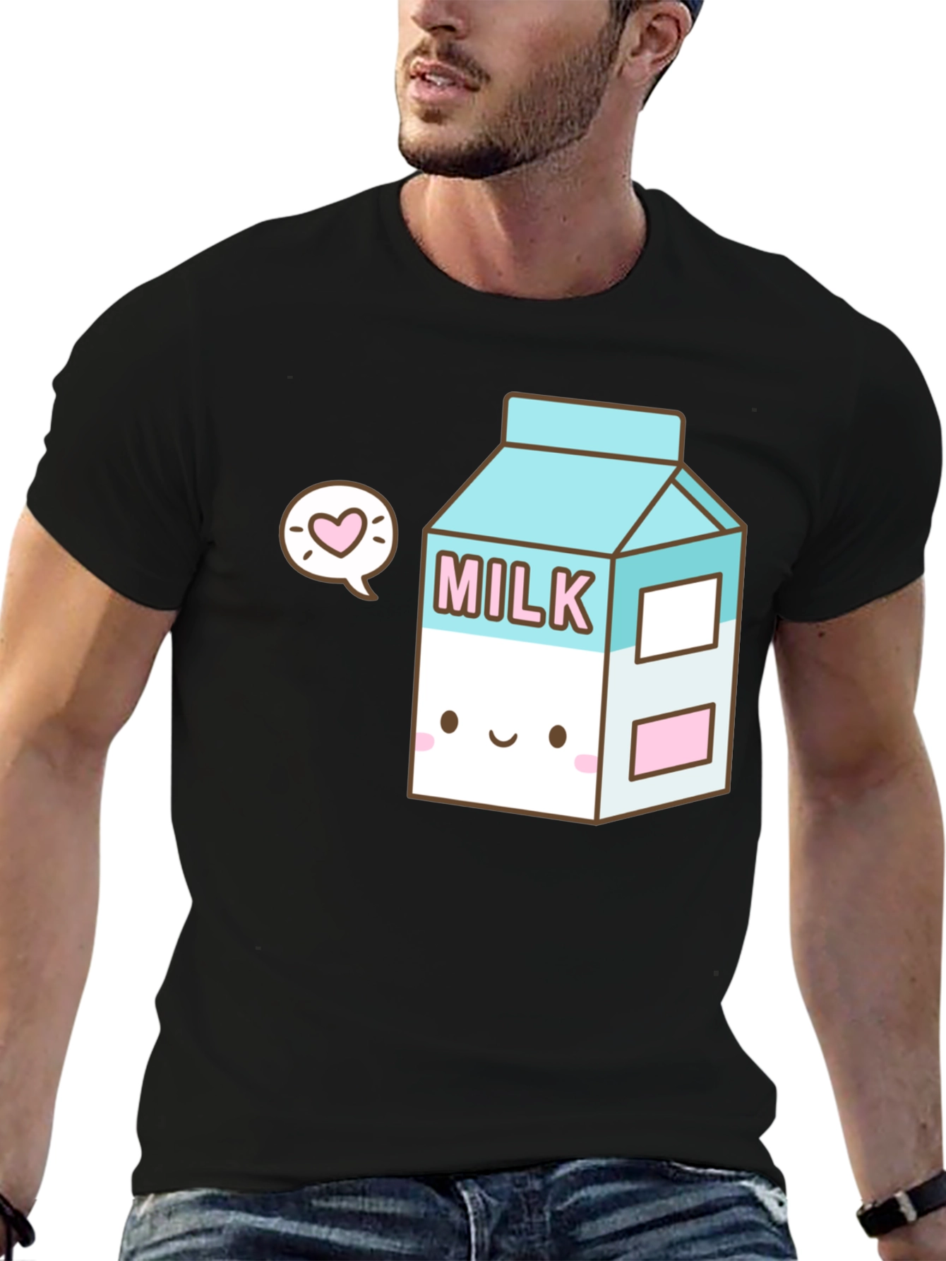 Kawaii Milk Carton T-Shirt - Cute & Unique Design