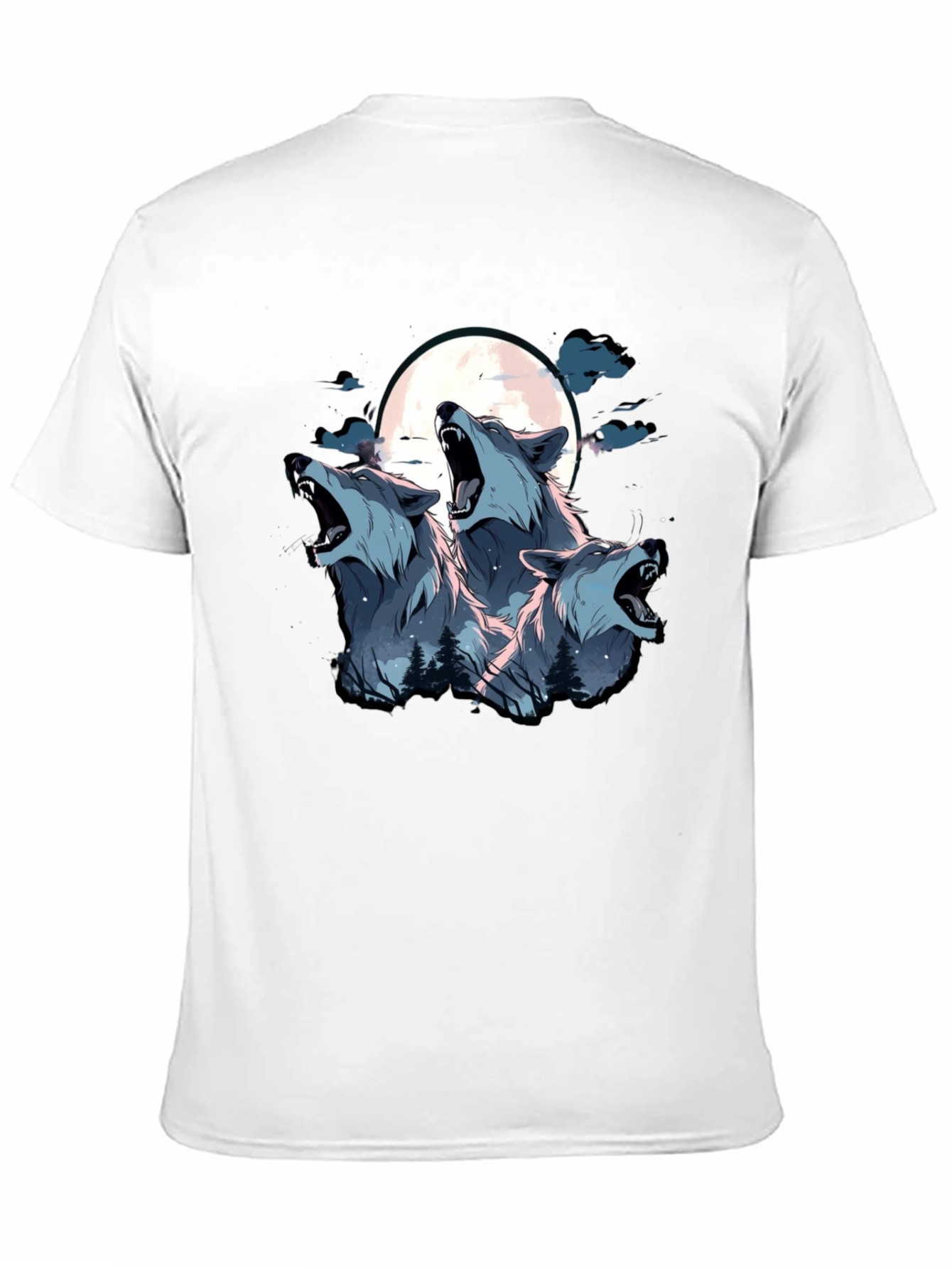Three Wolf Moon Graphic Tee - Black