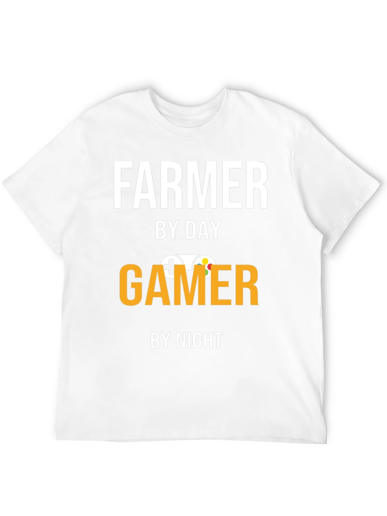 Farmer By Day Gamer By Night Graphic T-Shirt