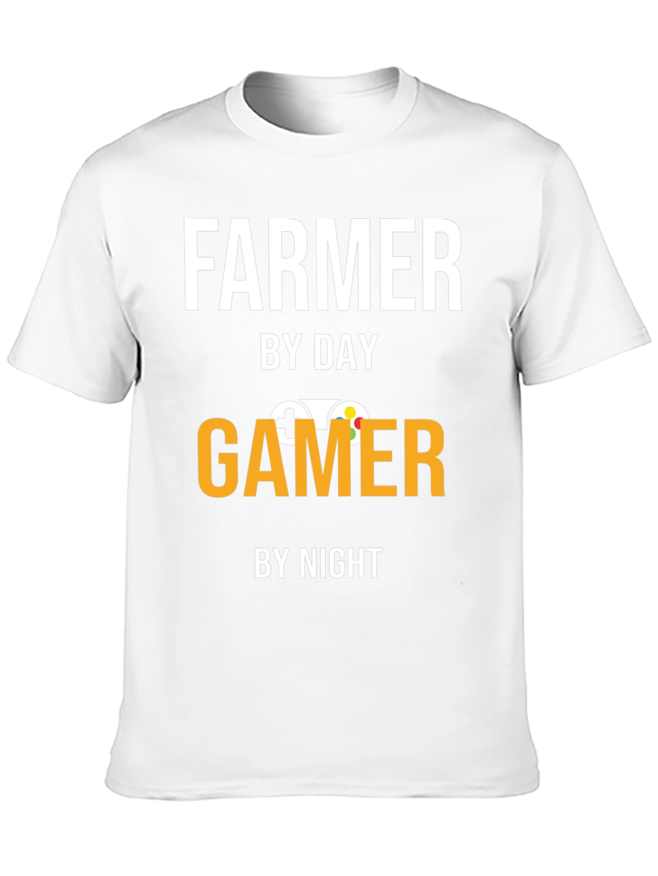 Farmer By Day Gamer By Night Graphic T-Shirt