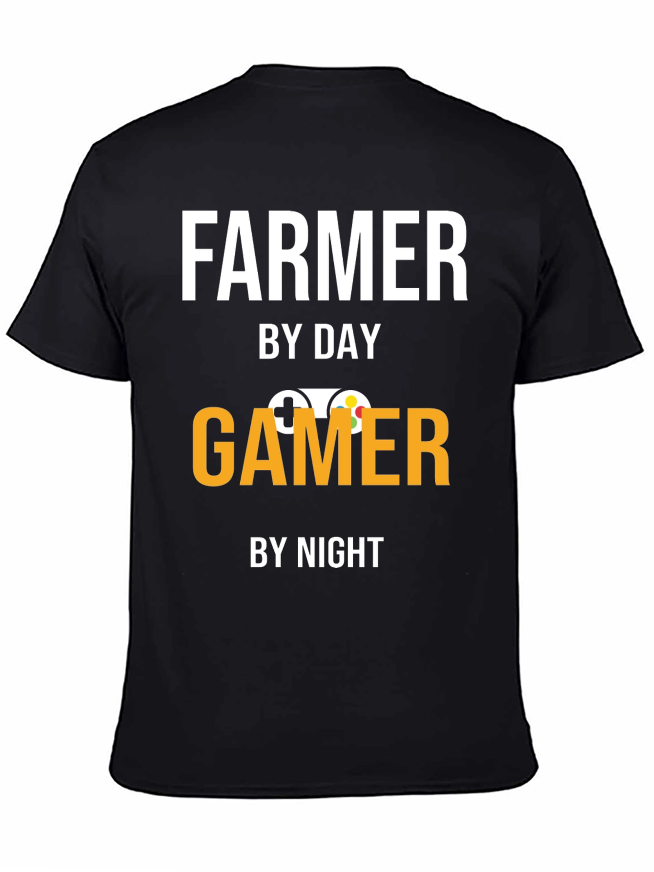 Farmer By Day Gamer By Night Graphic T-Shirt