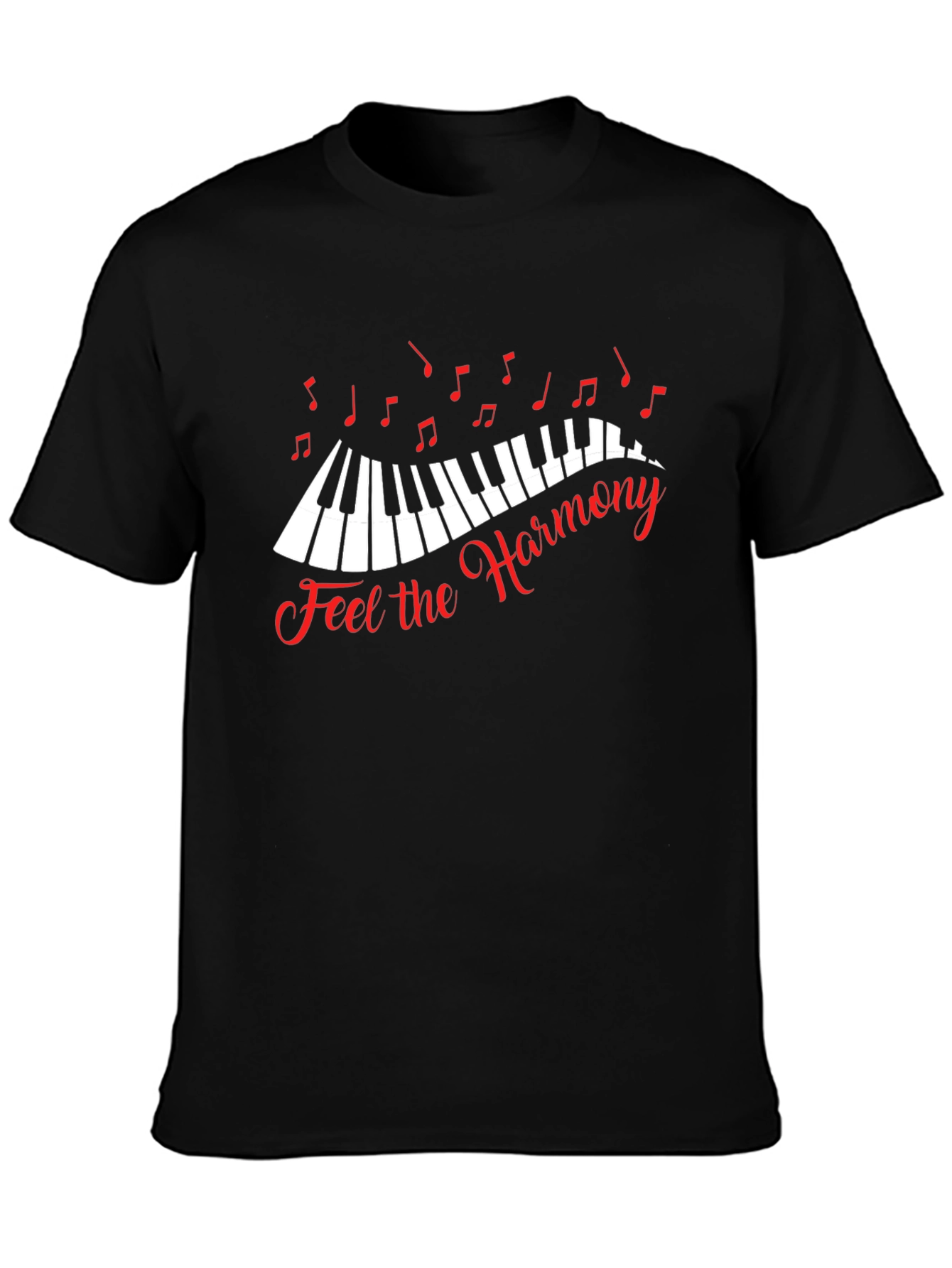 Feel the Harmony Black T-Shirt