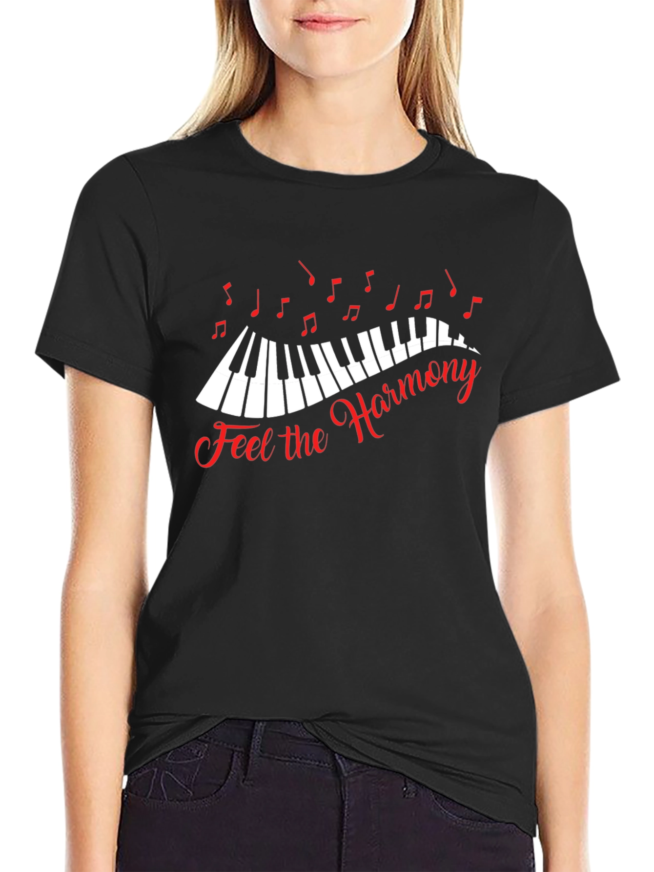 Feel the Harmony Black T-Shirt