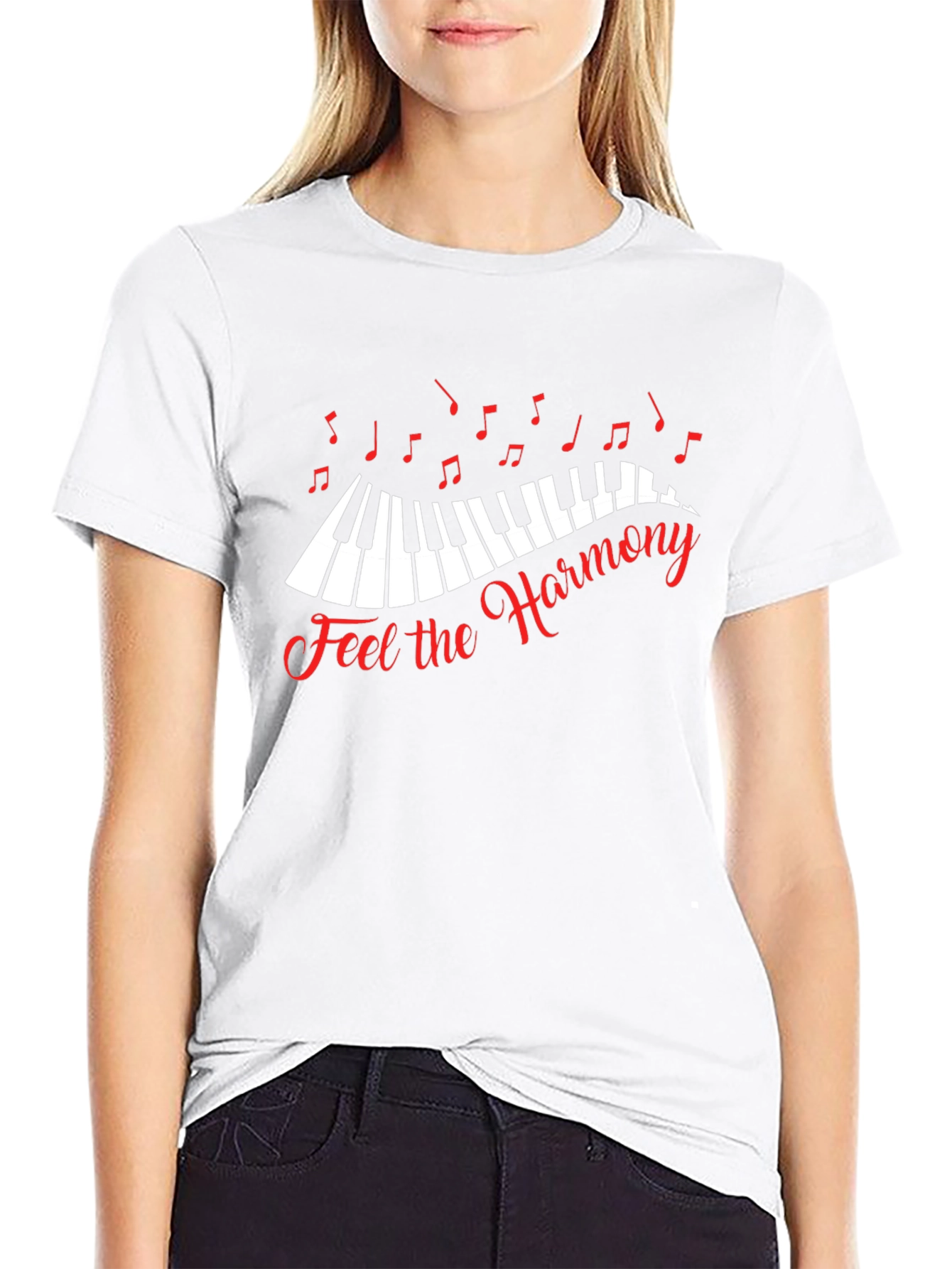 Feel the Harmony Black T-Shirt