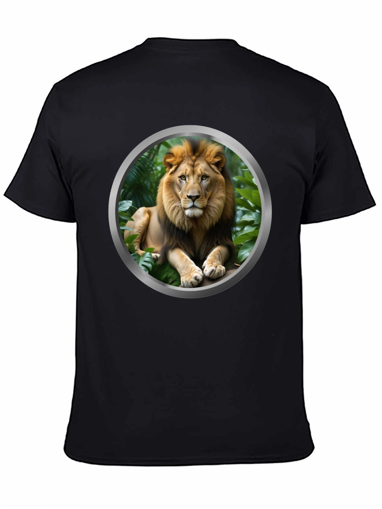 Lion Graphic Tee - Mens Black T-Shirt