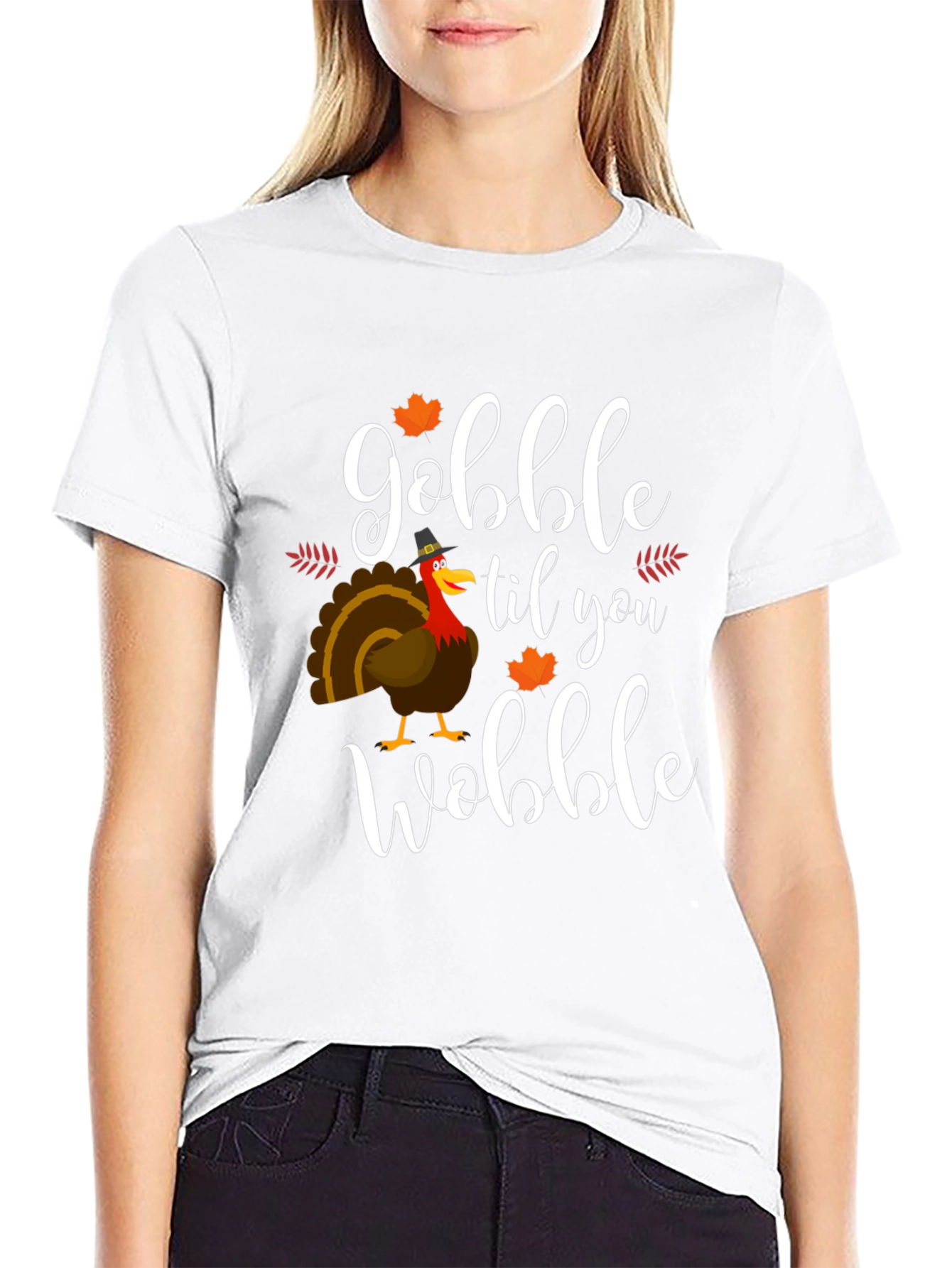 Gobble Til You Wobble Thanksgiving T-Shirt