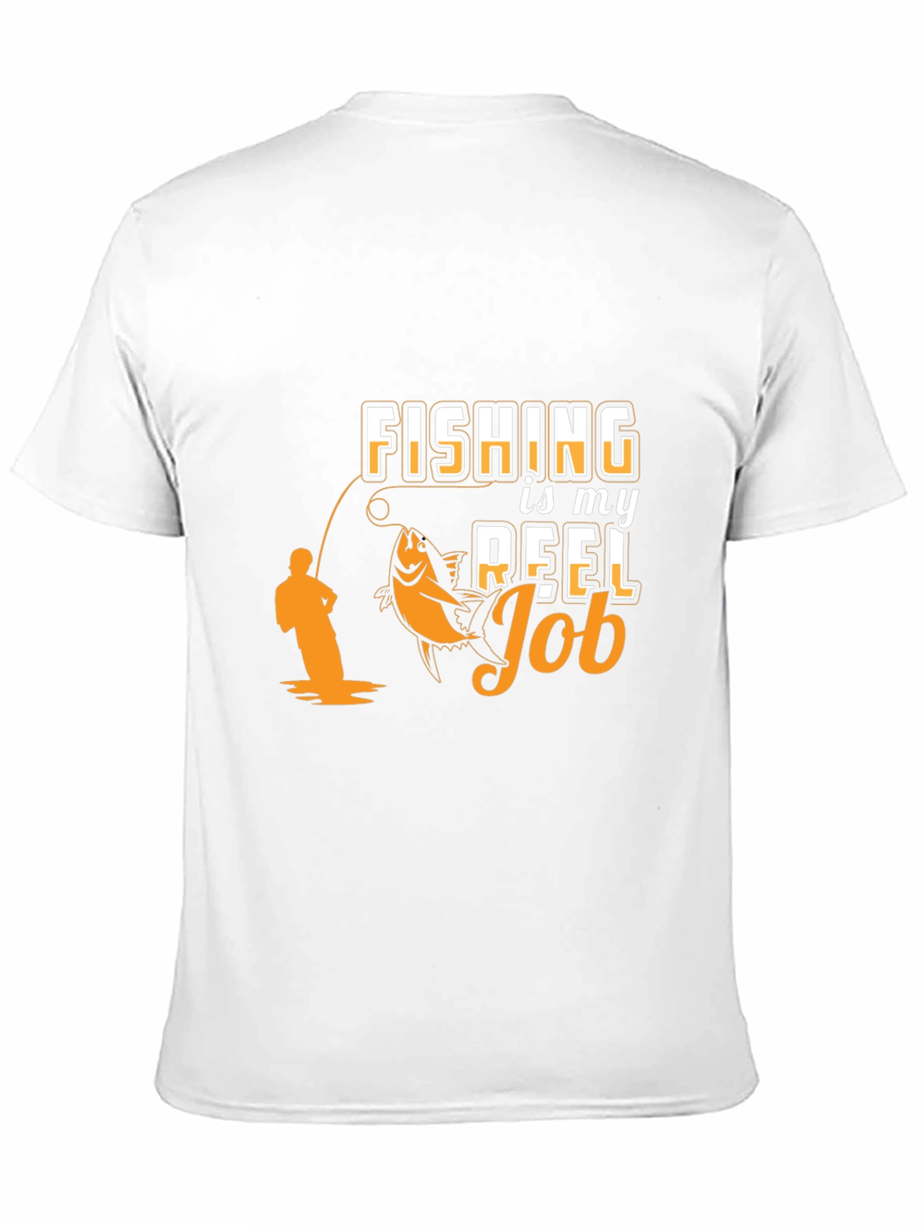 Fishing is my Reel Job Black T-Shirt