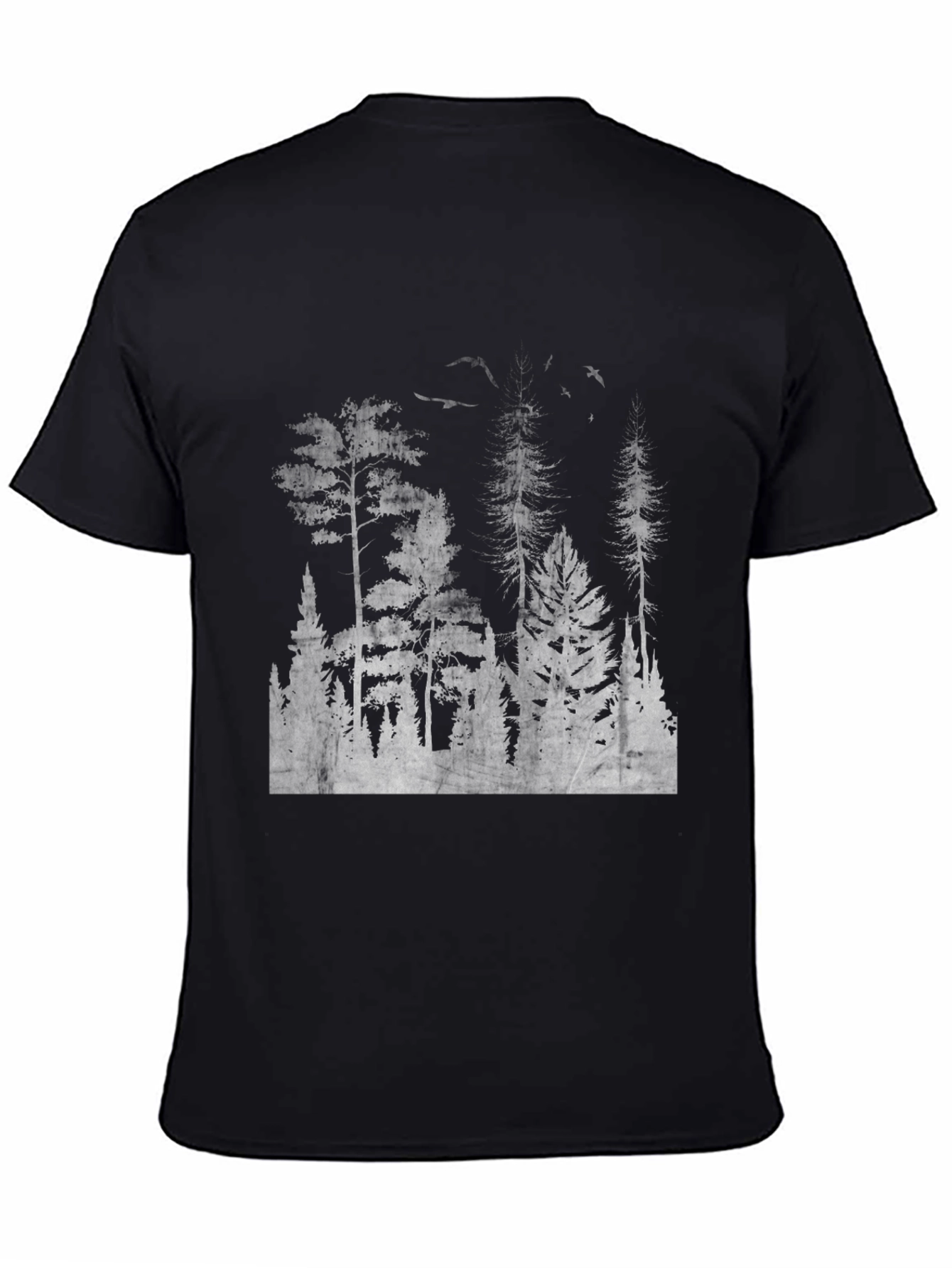 Mens Black Forest Print Tee