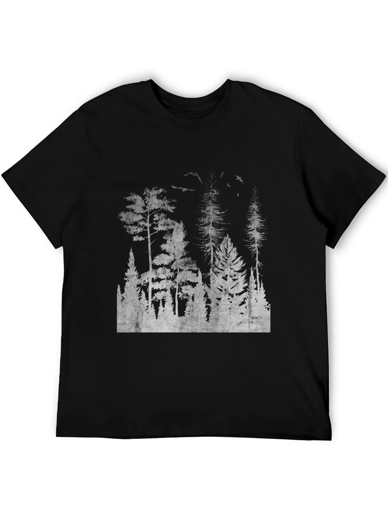 Mens Black Forest Print Tee
