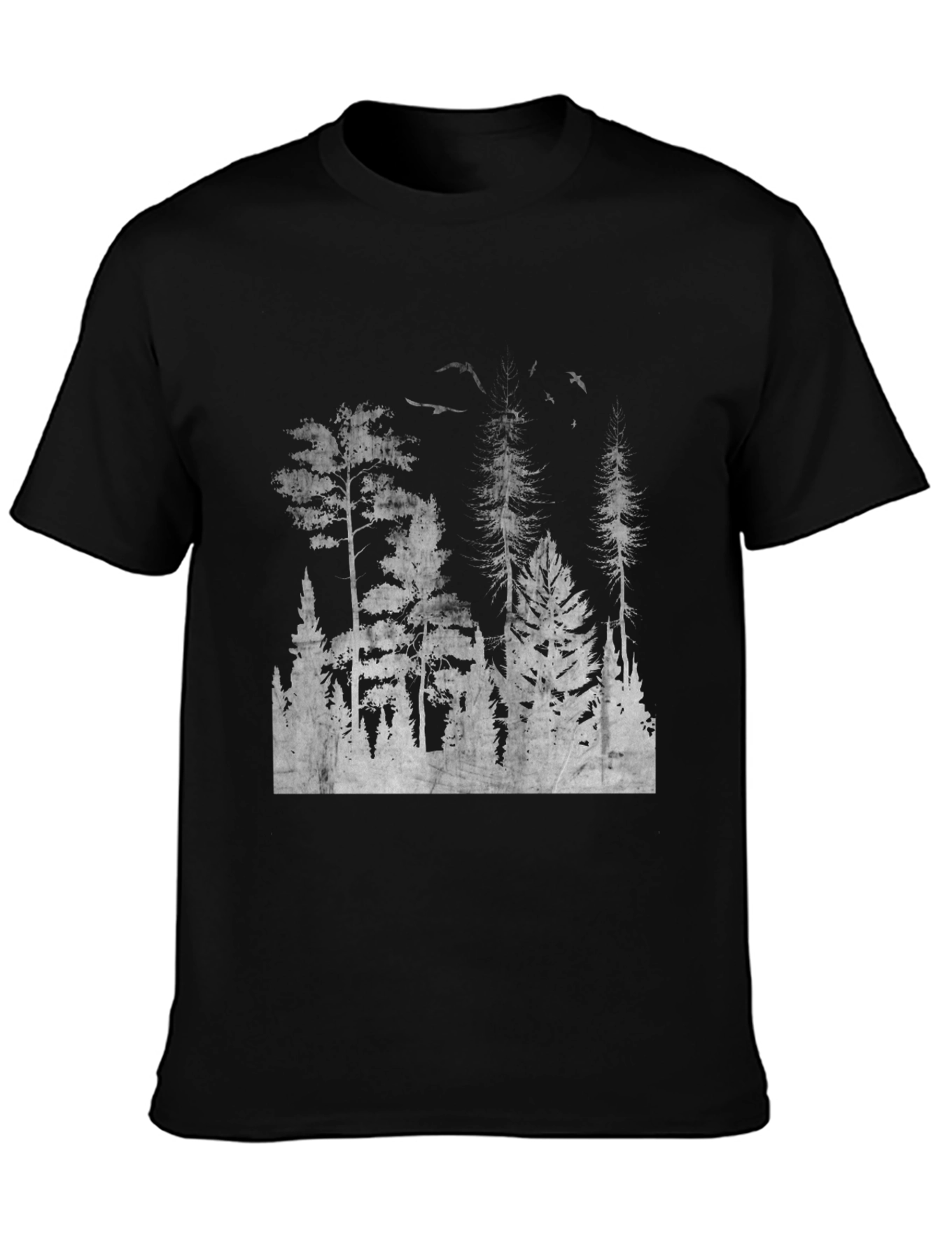 Mens Black Forest Print Tee