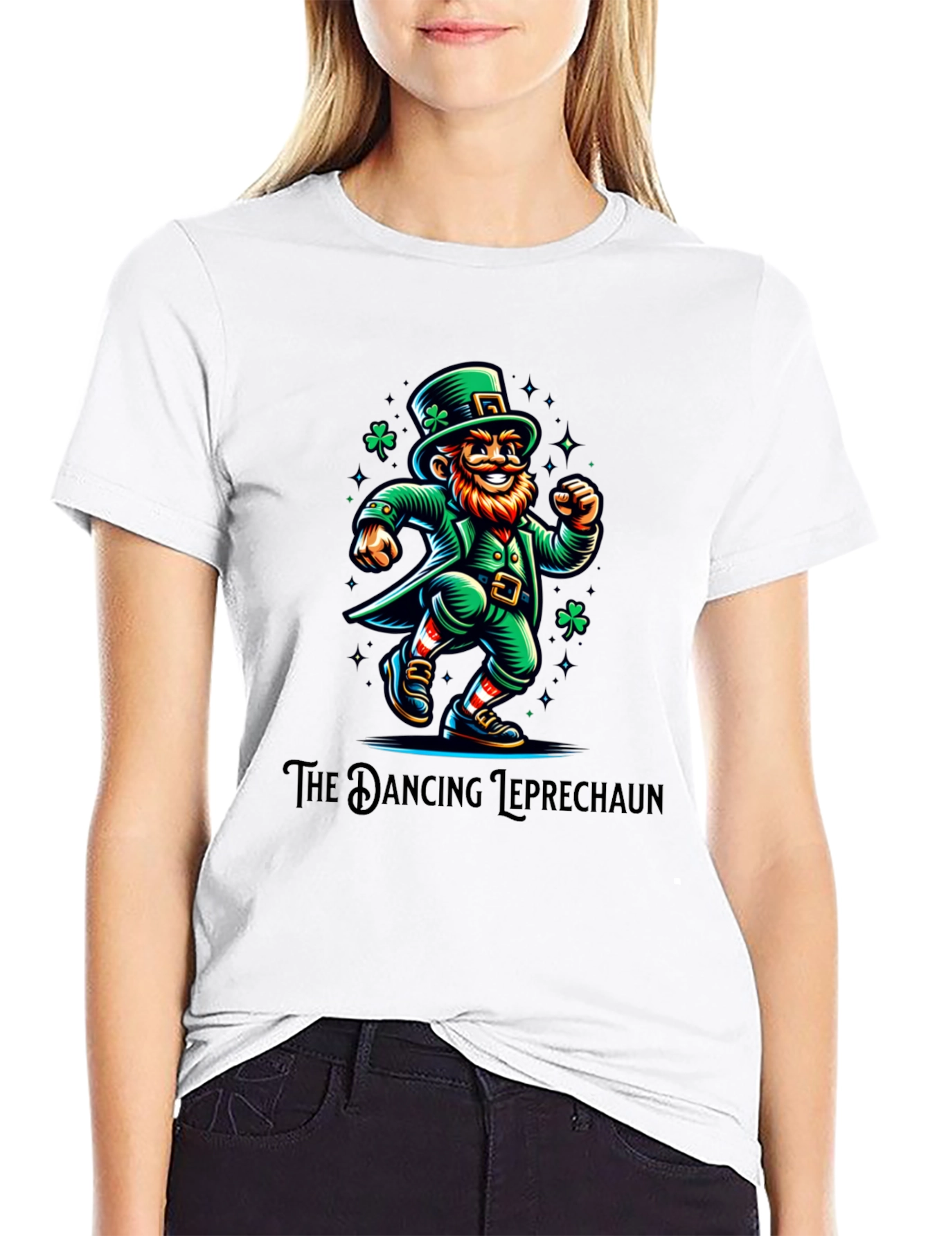 Dancing Leprechaun Graphic Tee