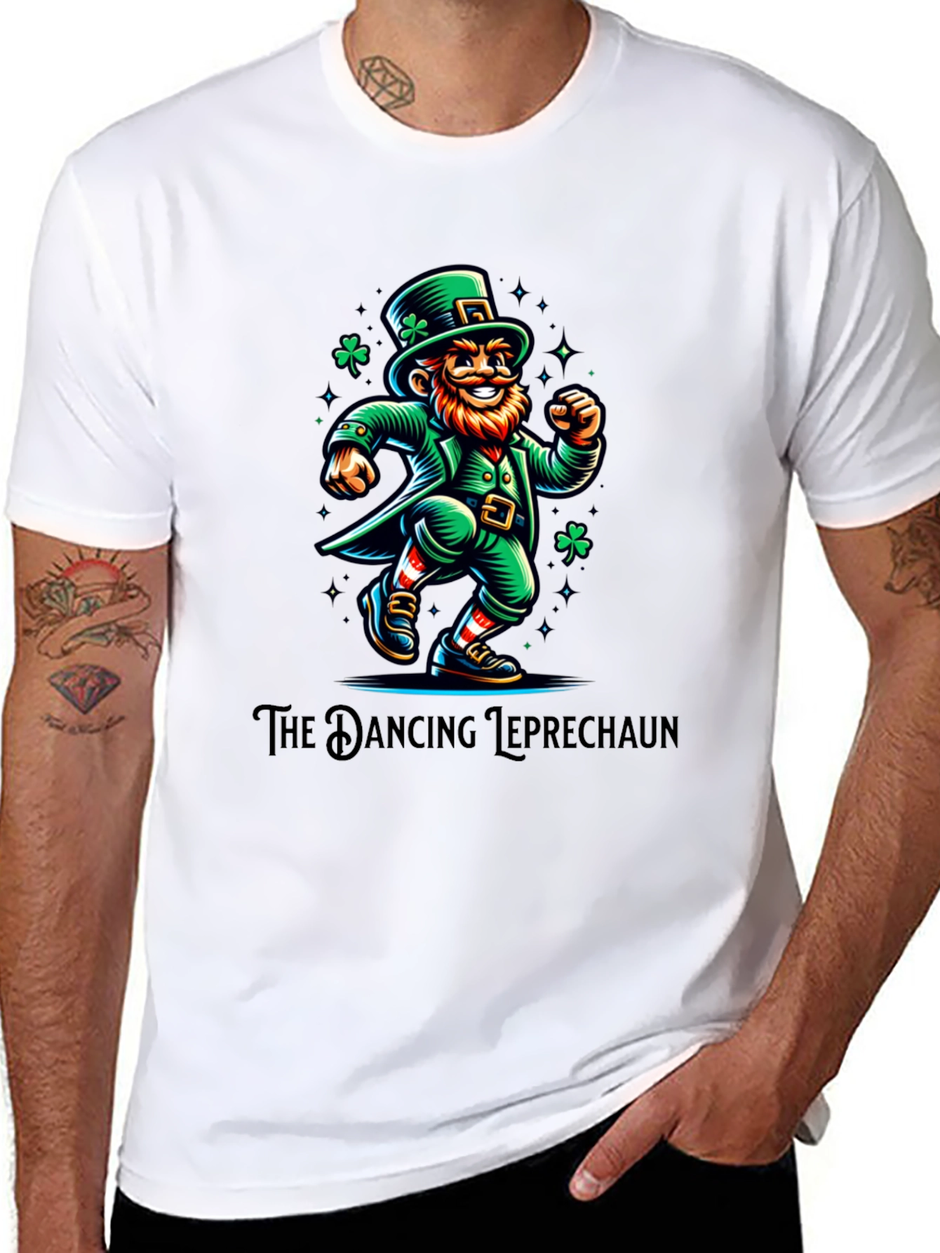 Dancing Leprechaun Graphic Tee