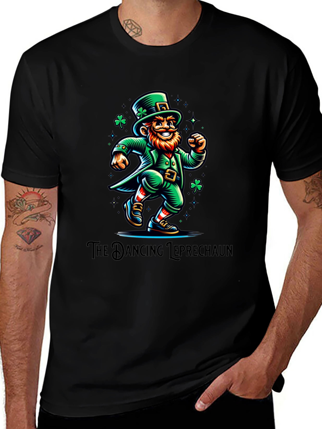 Dancing Leprechaun Graphic Tee