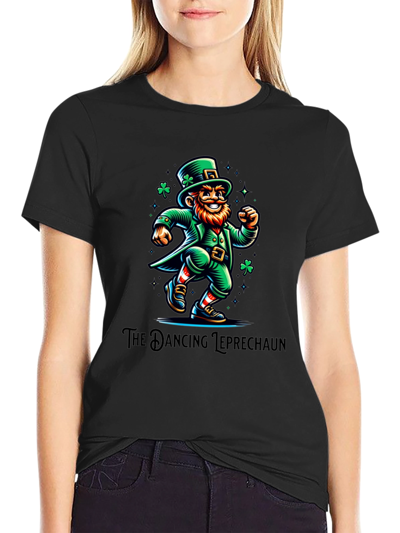 Dancing Leprechaun Graphic Tee