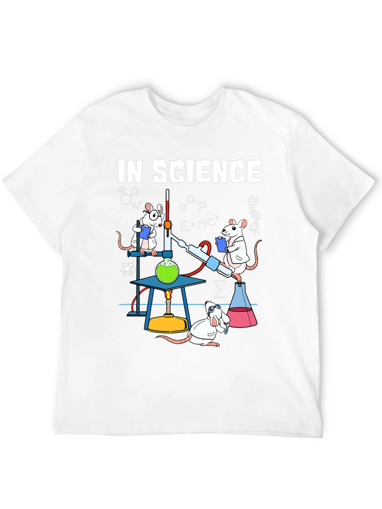 Science Rat T-Shirt - Black Cotton Blend Tee