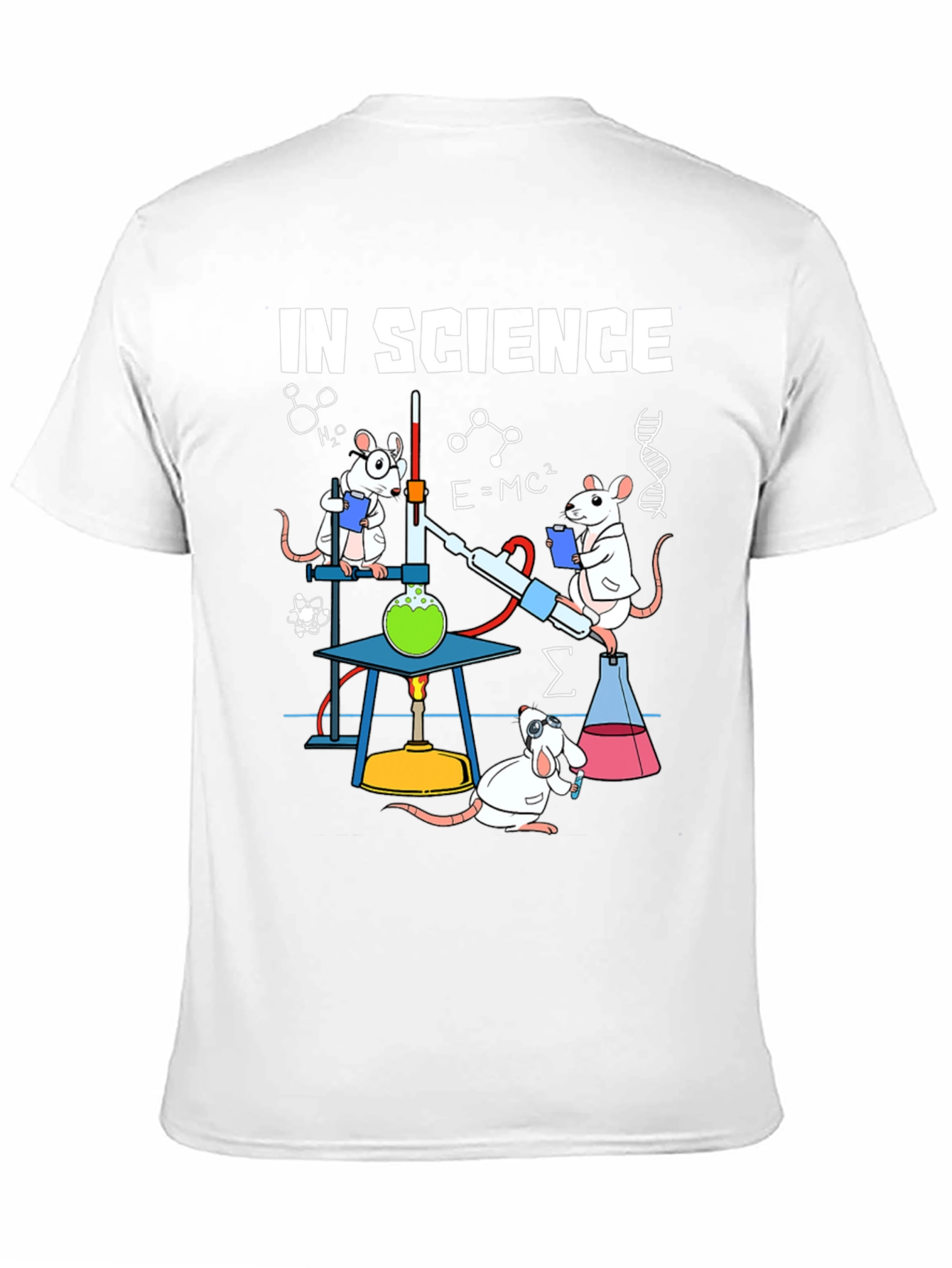 Science Rat T-Shirt - Black Cotton Blend Tee