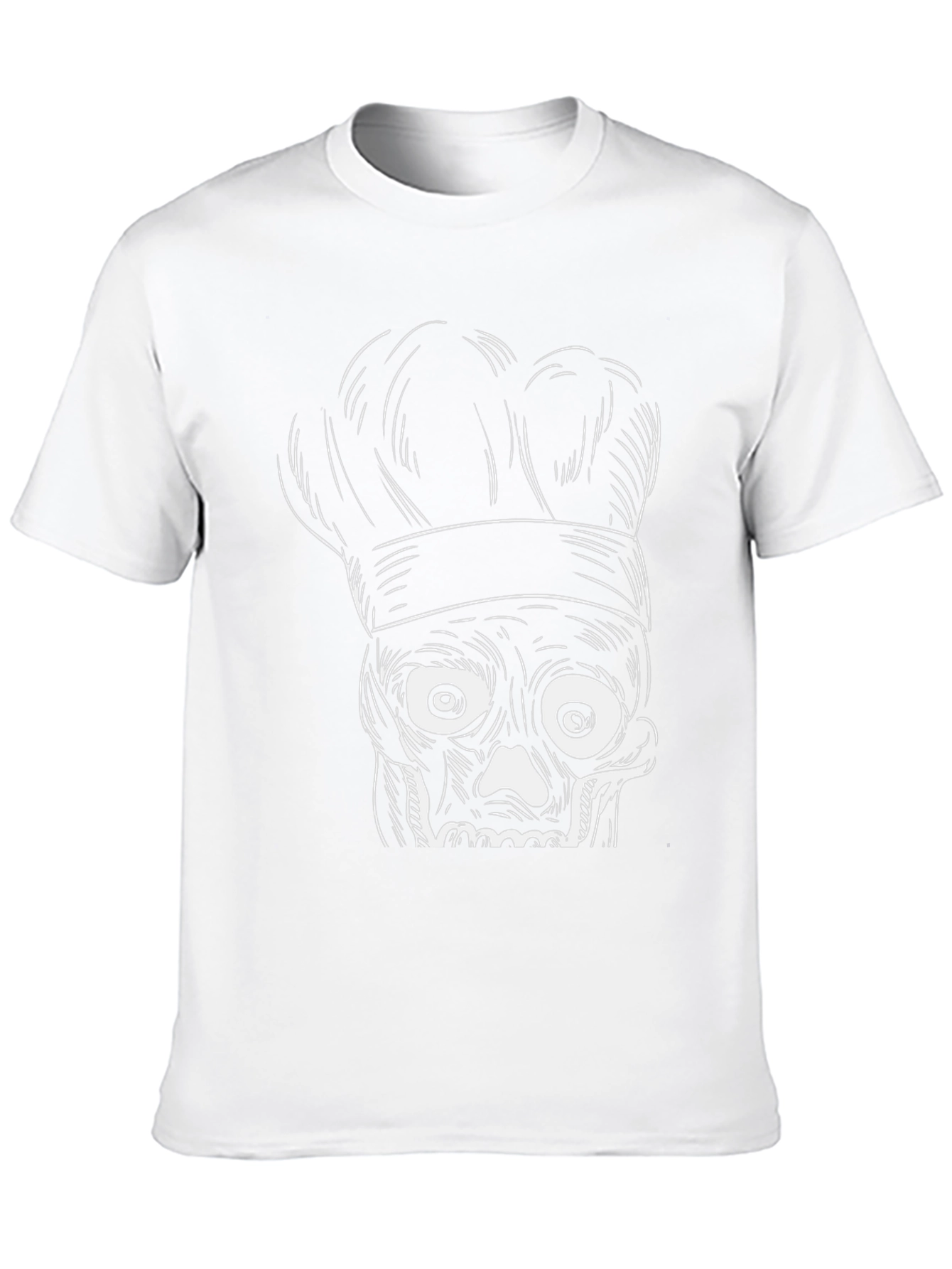Chef Skull Graphic T-Shirt - Black