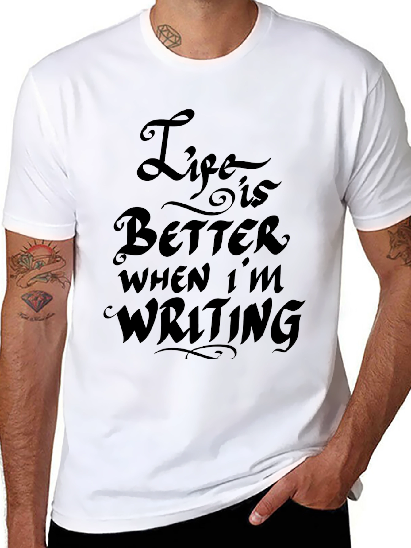 Life is Better When Im Writing T-Shirt
