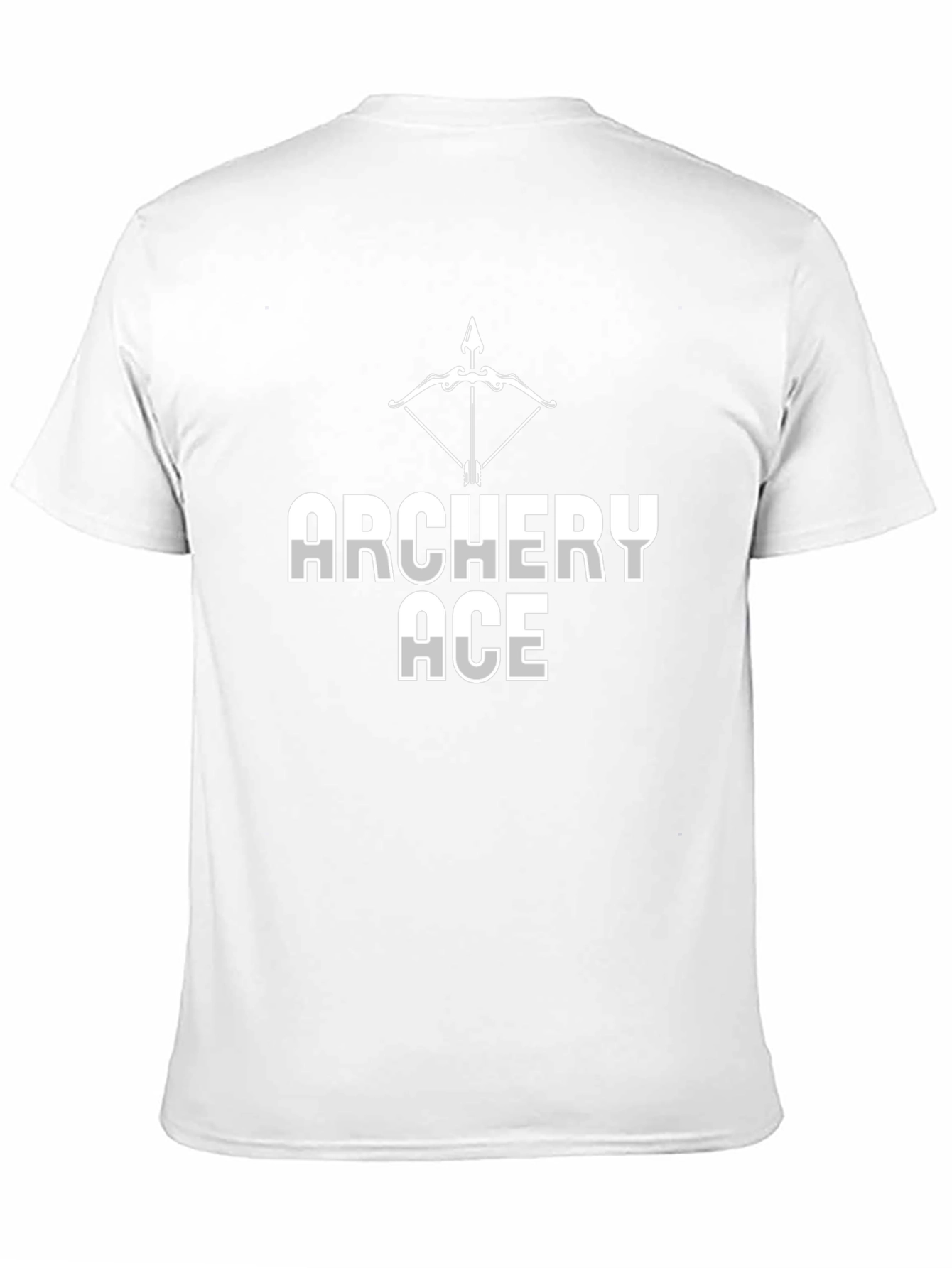 Archery Ace Graphic Tee - Black Crew Neck T-Shirt