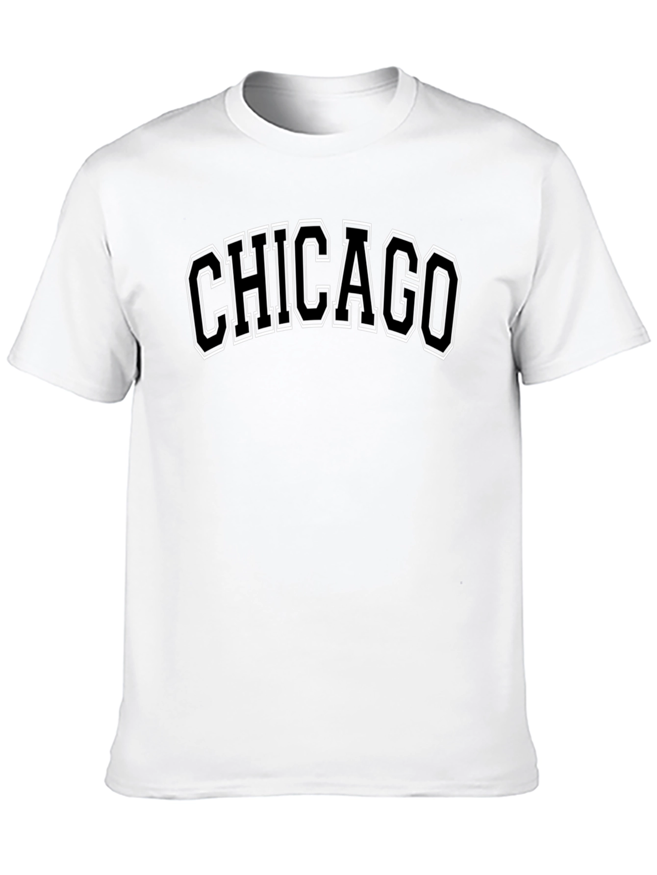 Chicago Graphic T-Shirt - Black Cotton Tee