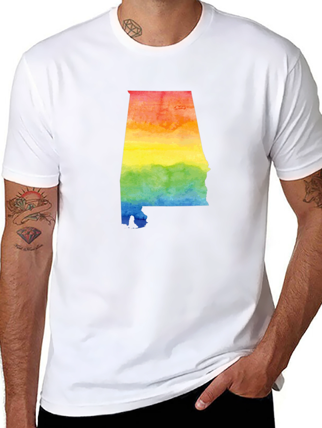 Rainbow Alabama State Pride T-Shirt
