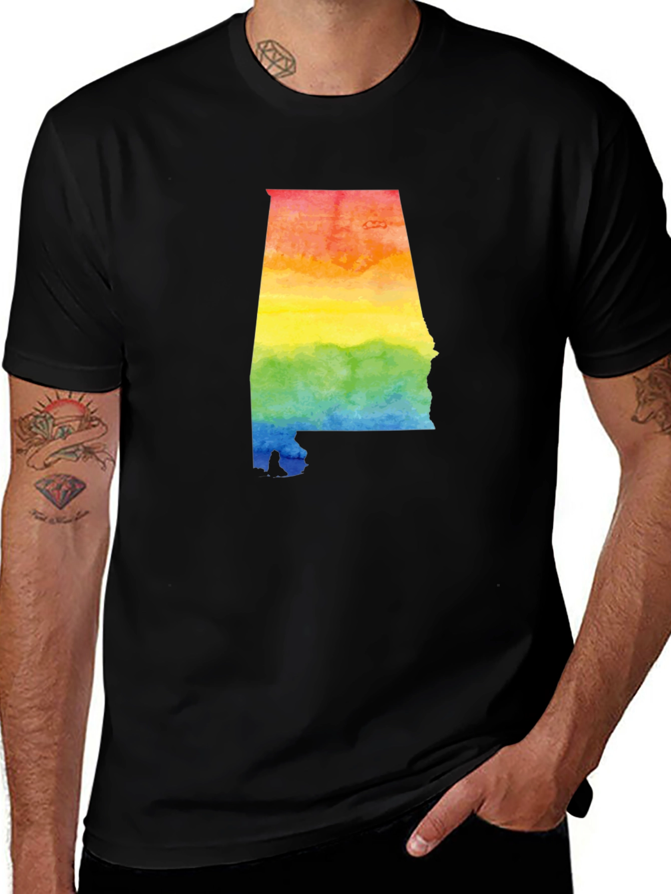 Rainbow Alabama State Pride T-Shirt
