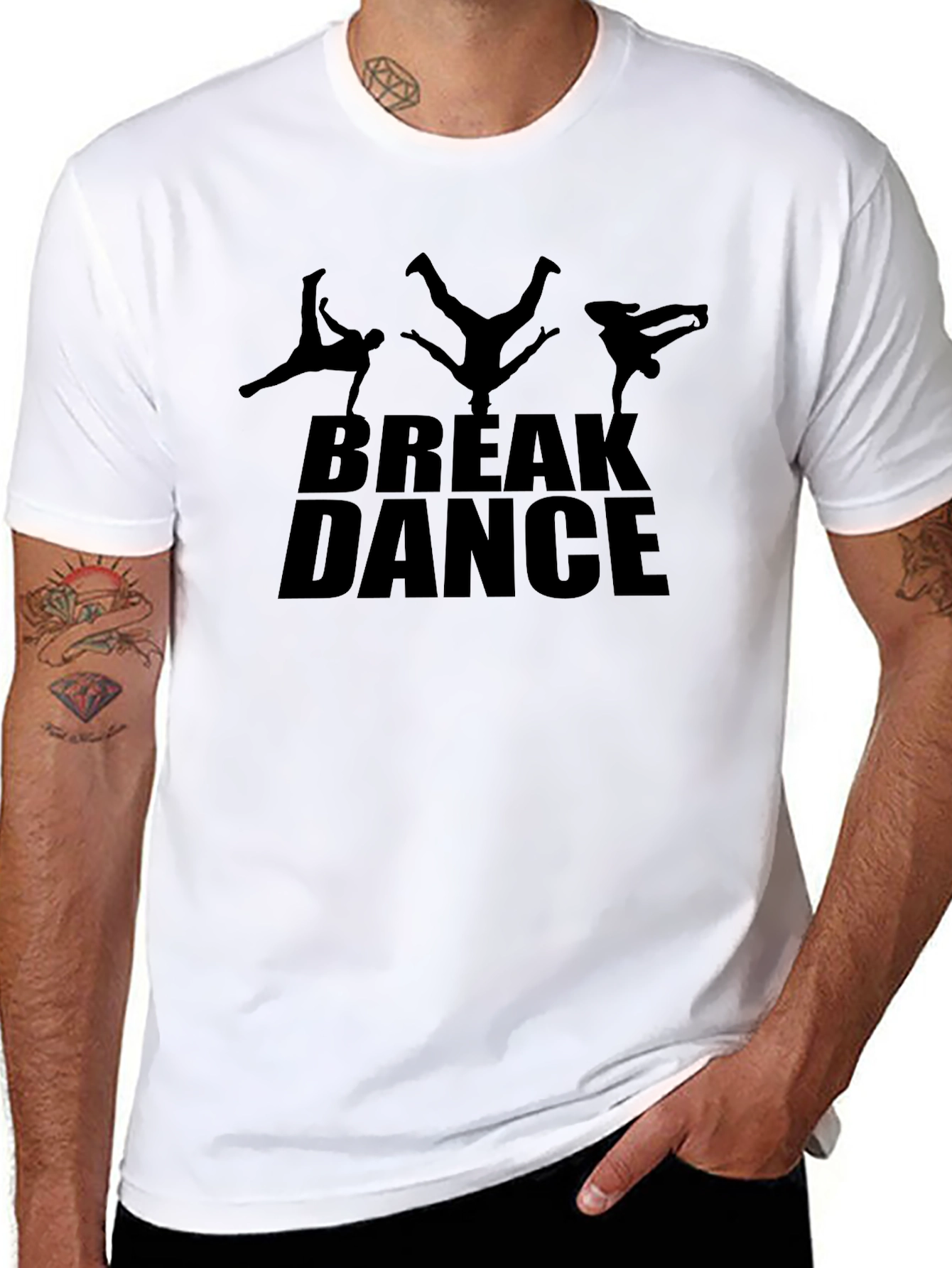Break Dance Graphic Tee - Cool Dancer T-Shirt