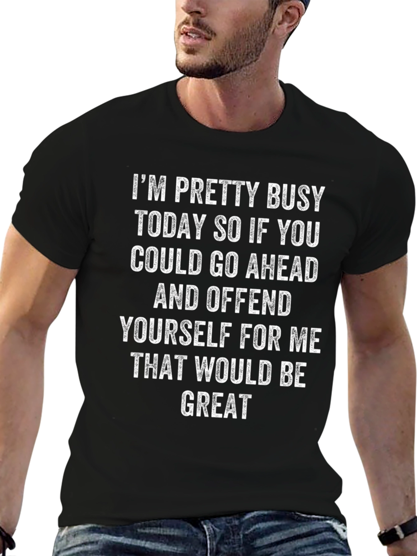 Funny Graphic Tee: Offend Yourself T-Shirt