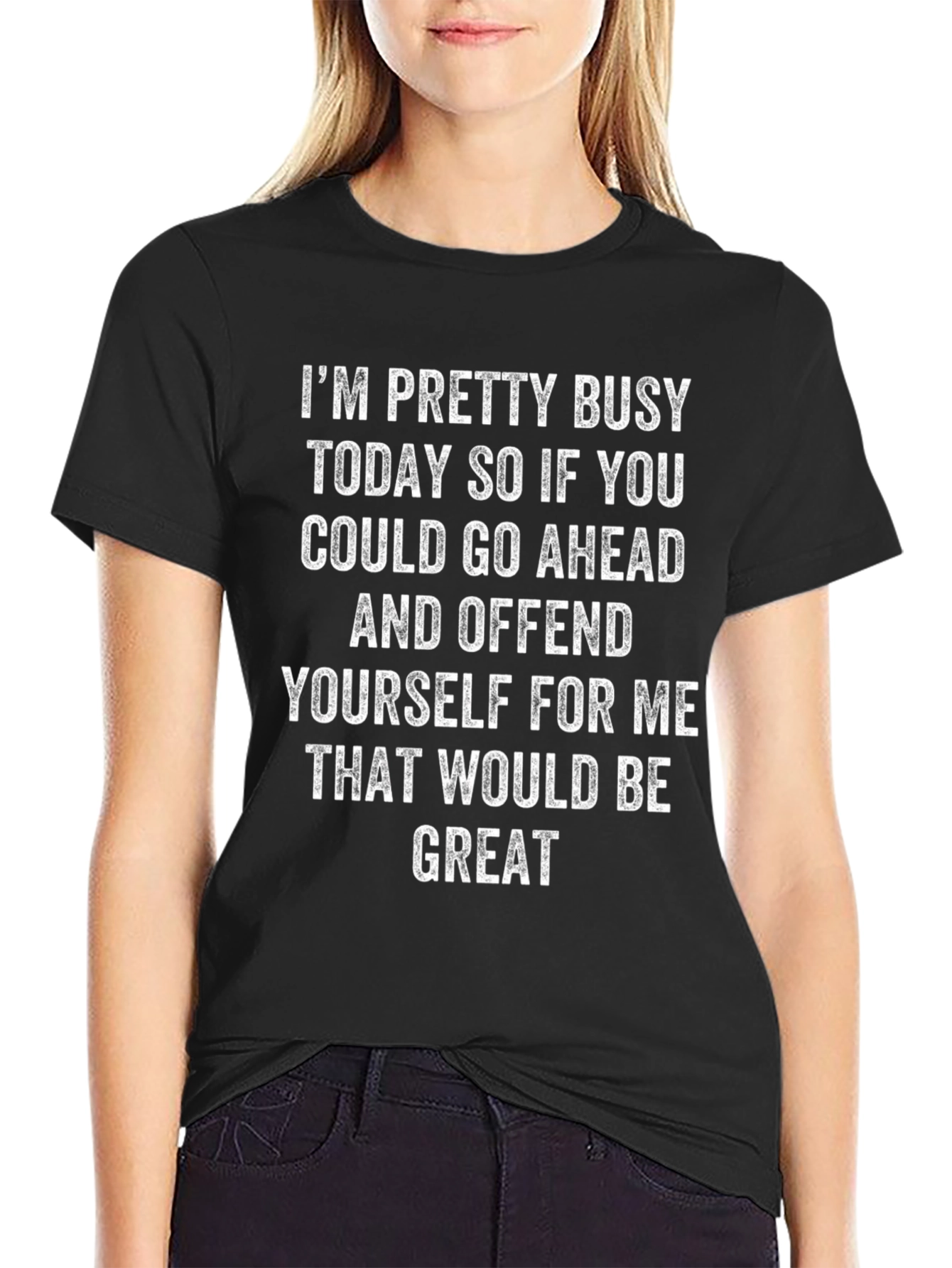 Funny Graphic Tee: Offend Yourself T-Shirt