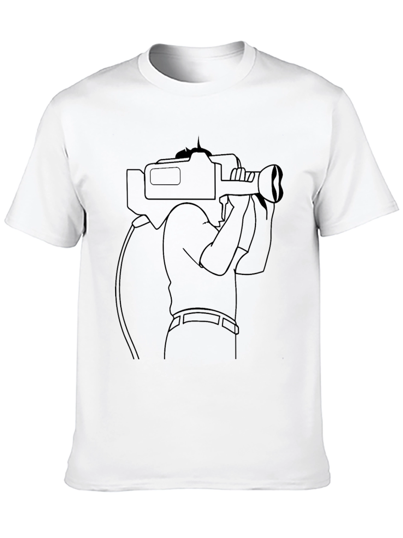 Cameraman Graphic T-Shirt - Black