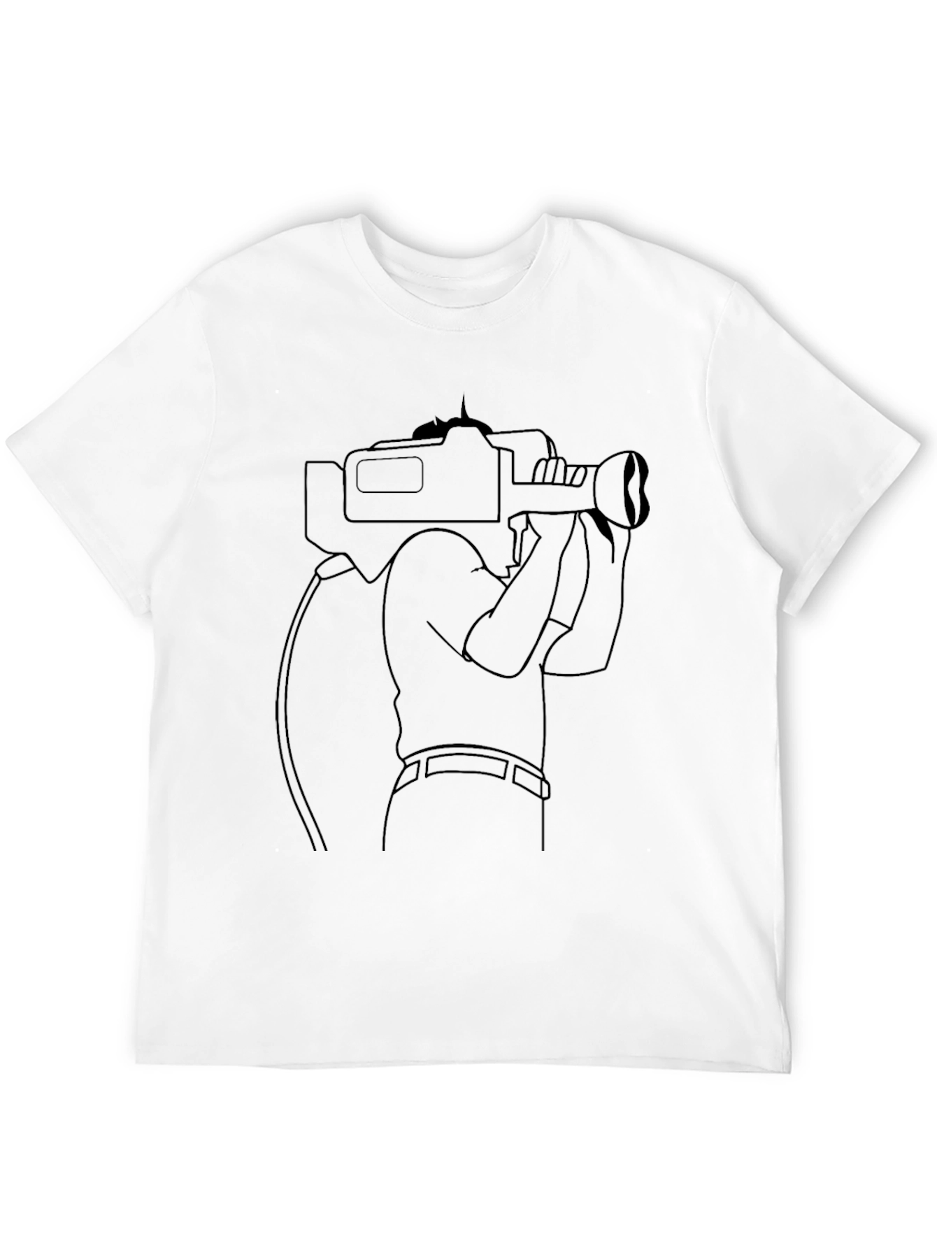 Cameraman Graphic T-Shirt - Black
