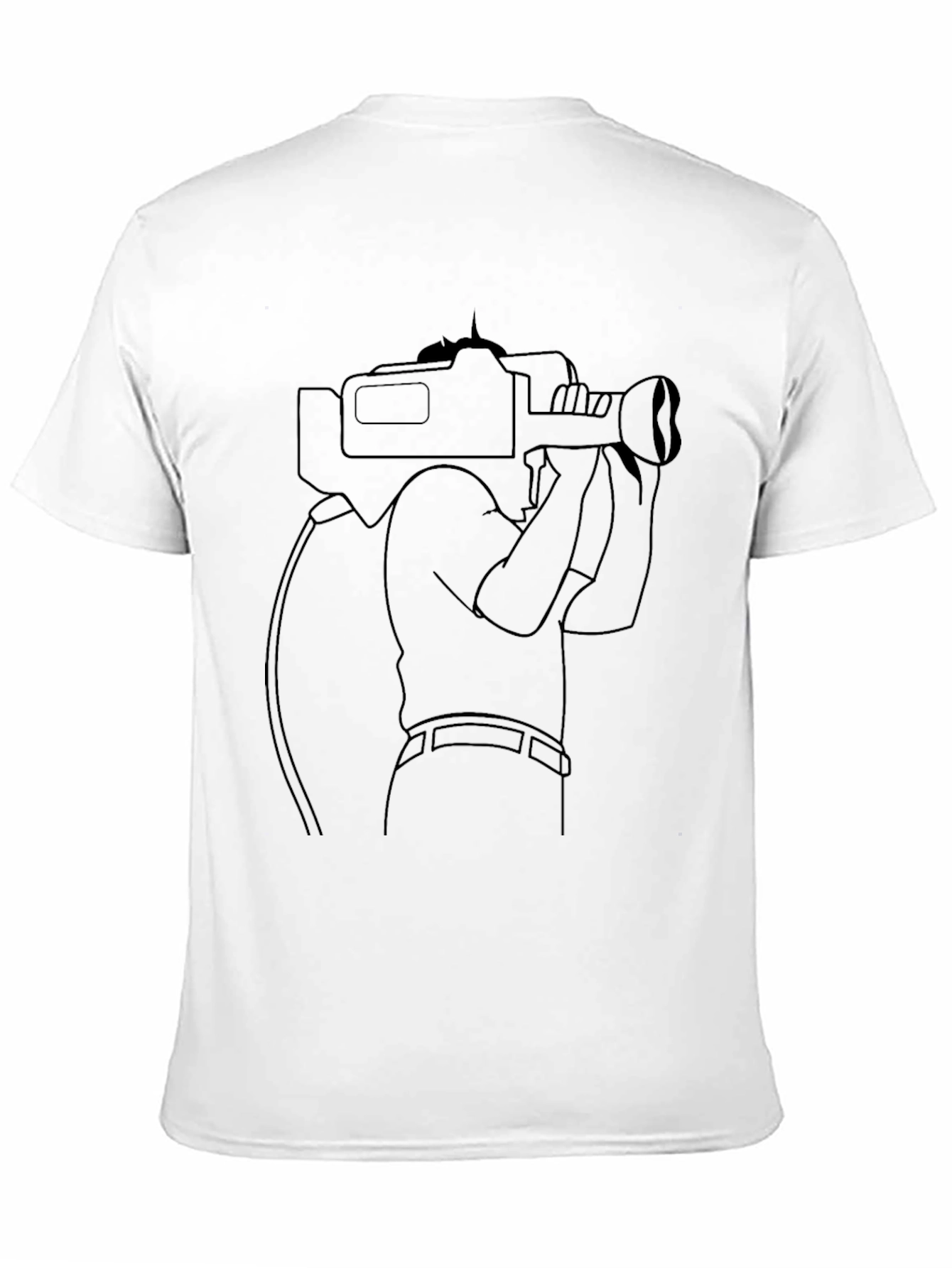 Cameraman Graphic T-Shirt - Black