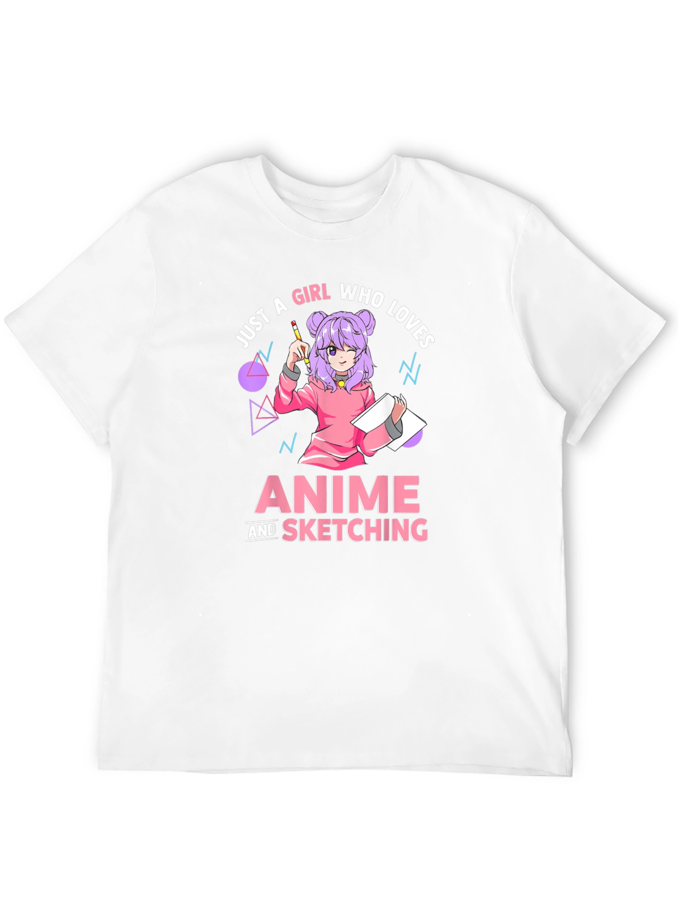 Anime and Sketching Graphic T-Shirt