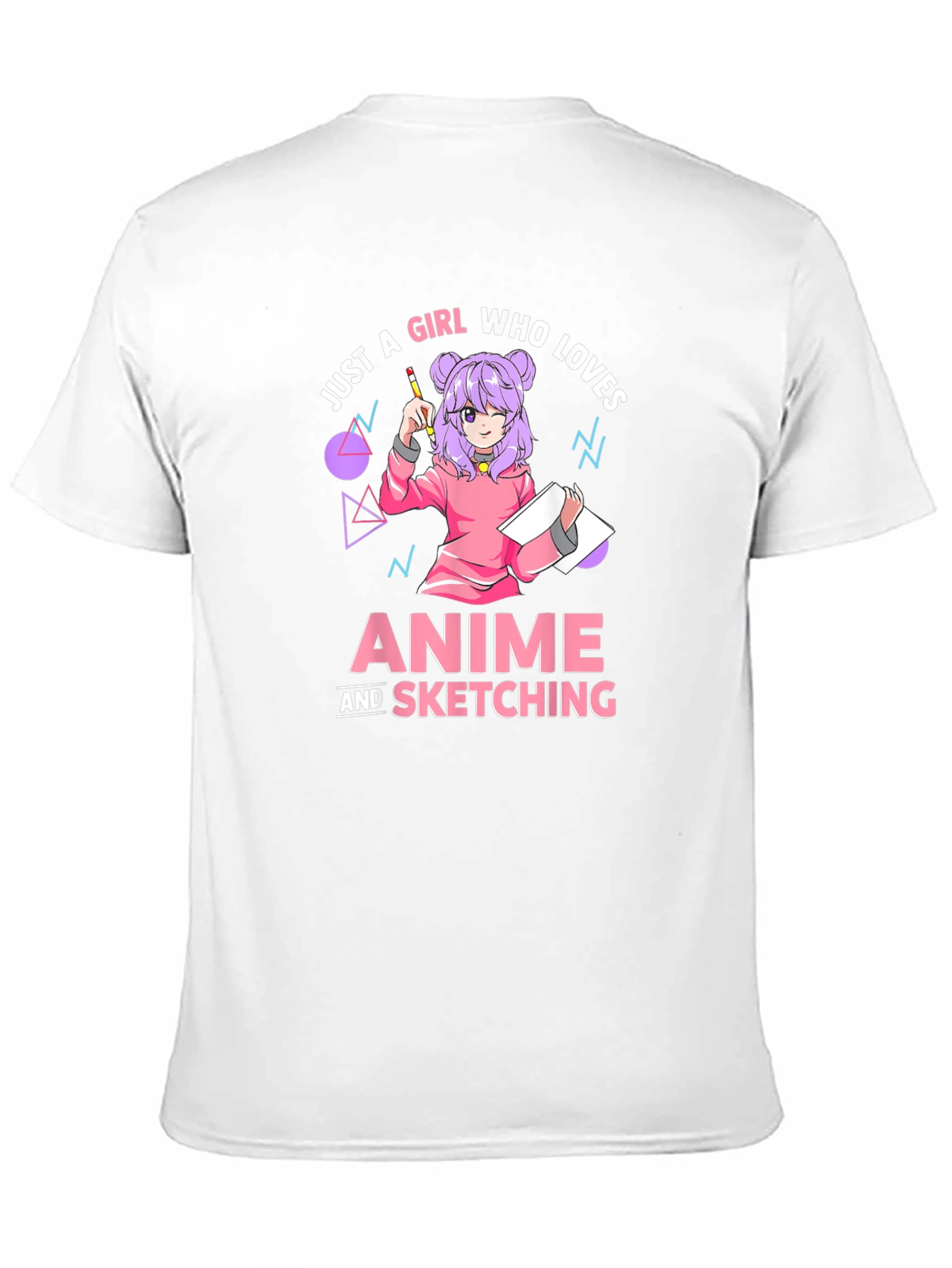 Anime and Sketching Graphic T-Shirt
