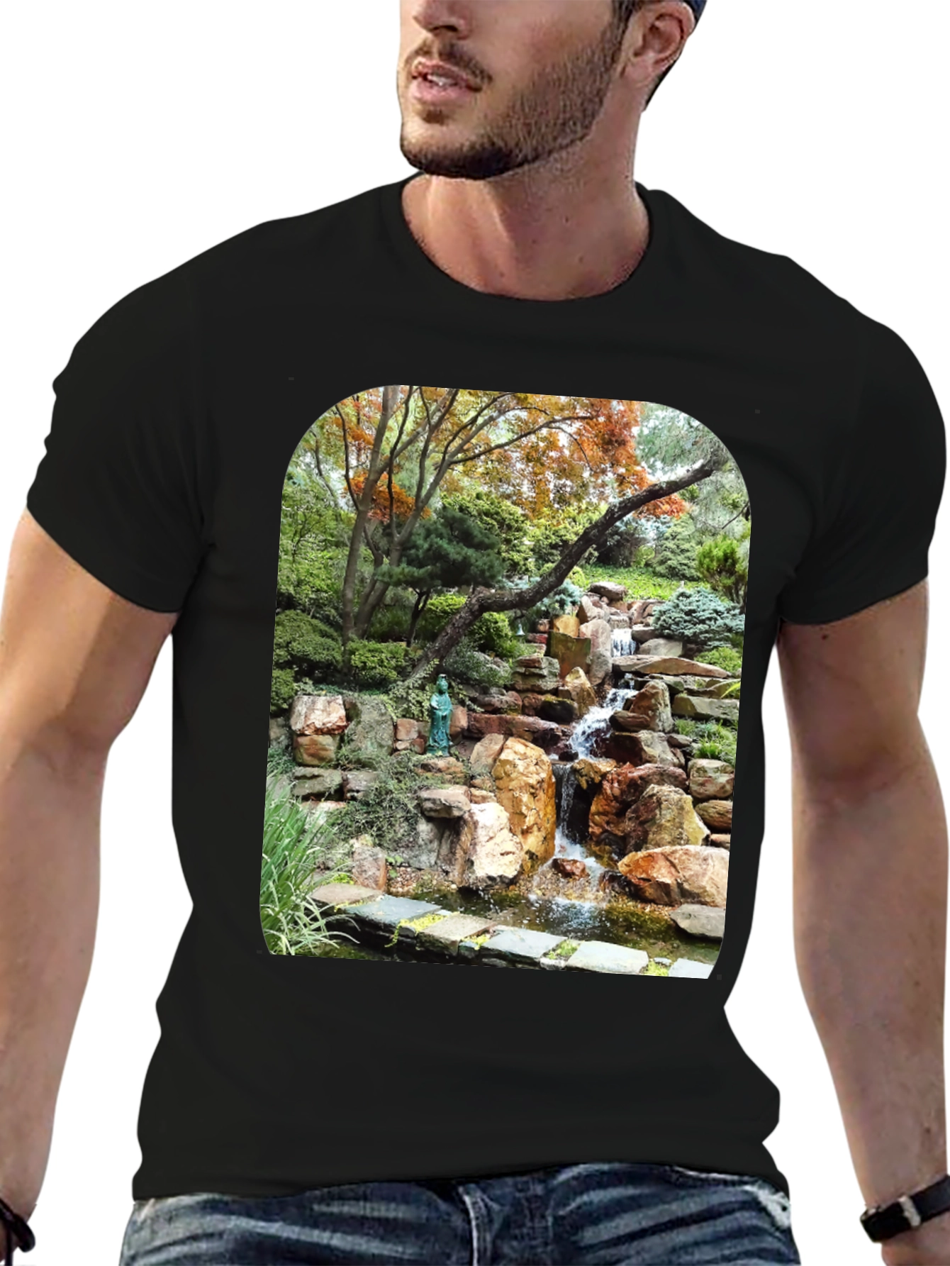 Waterfall Graphic Tee - Nature Lovers T-Shirt