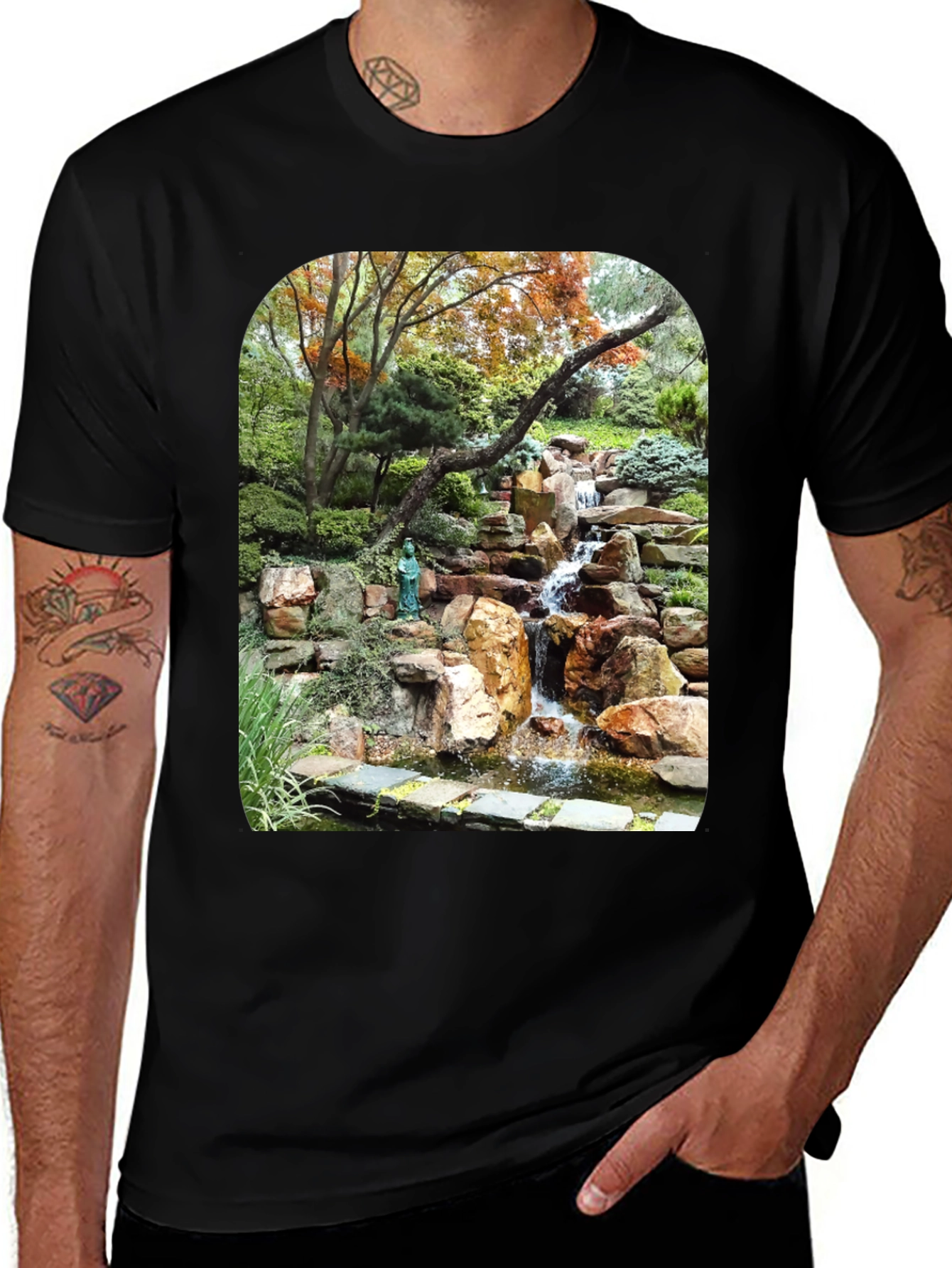 Waterfall Graphic Tee - Nature Lovers T-Shirt