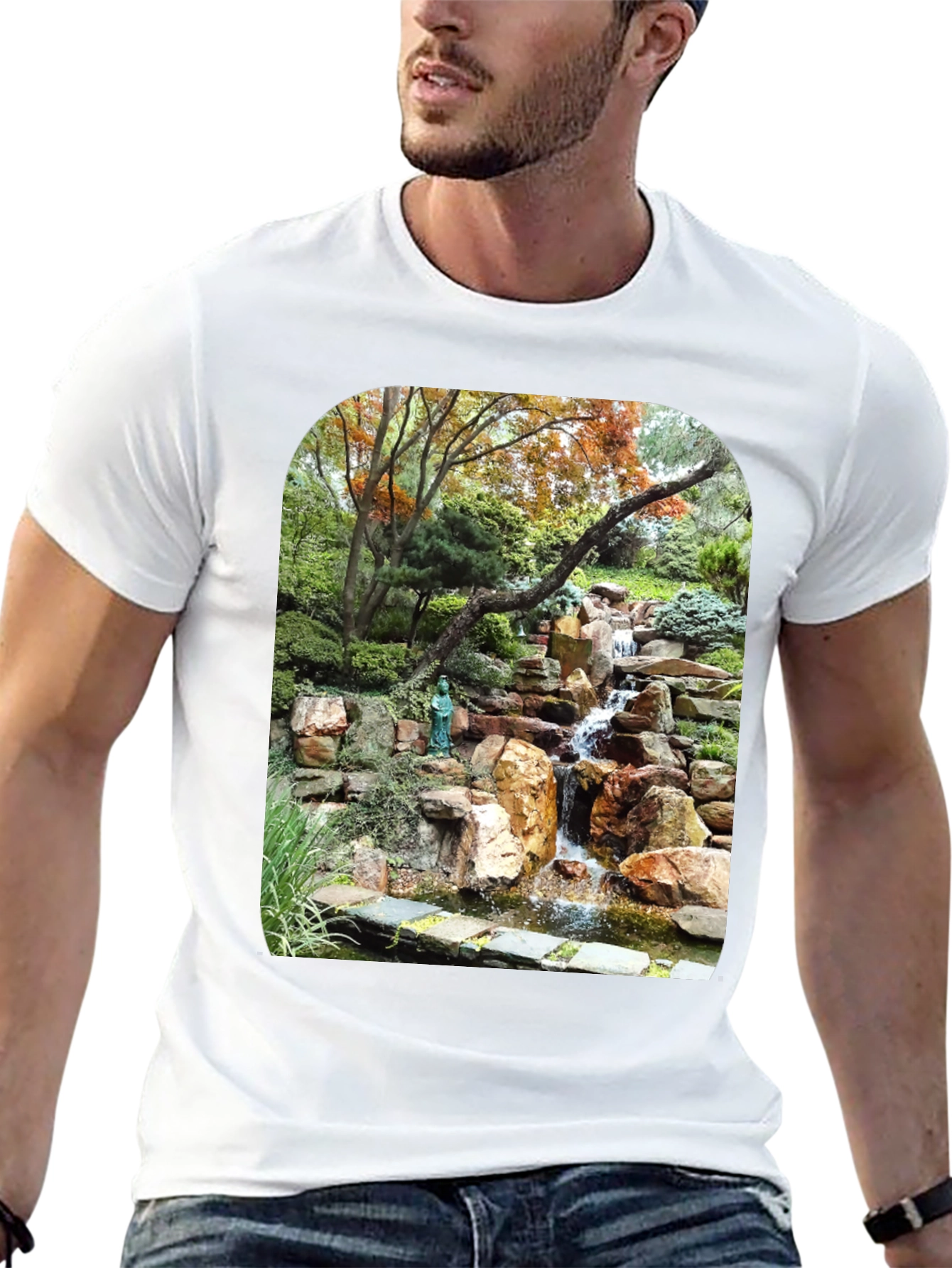 Waterfall Graphic Tee - Nature Lovers T-Shirt