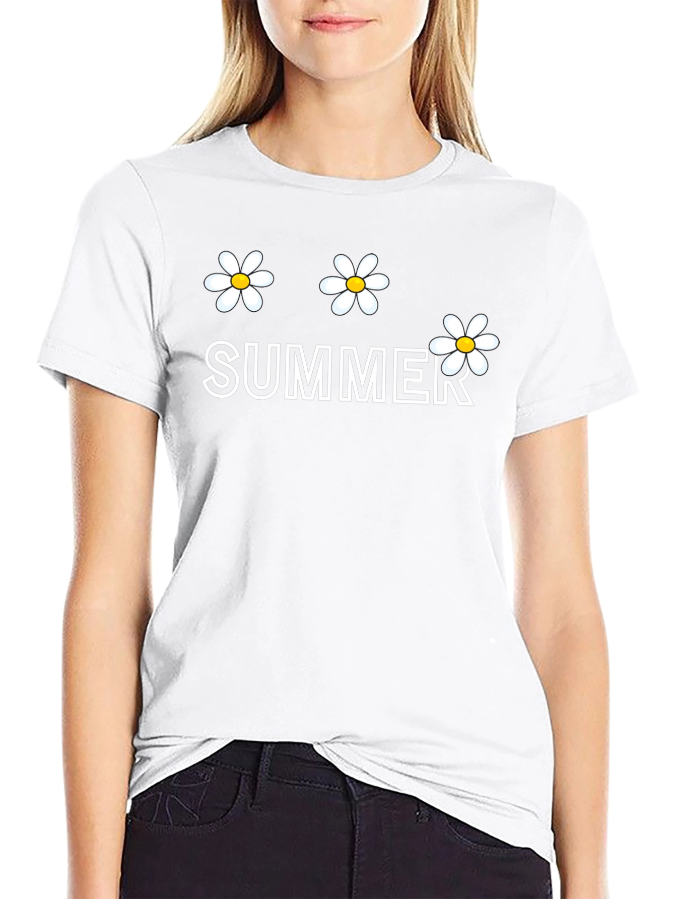 Summer Daisy T-Shirt - Cute Graphic Tee