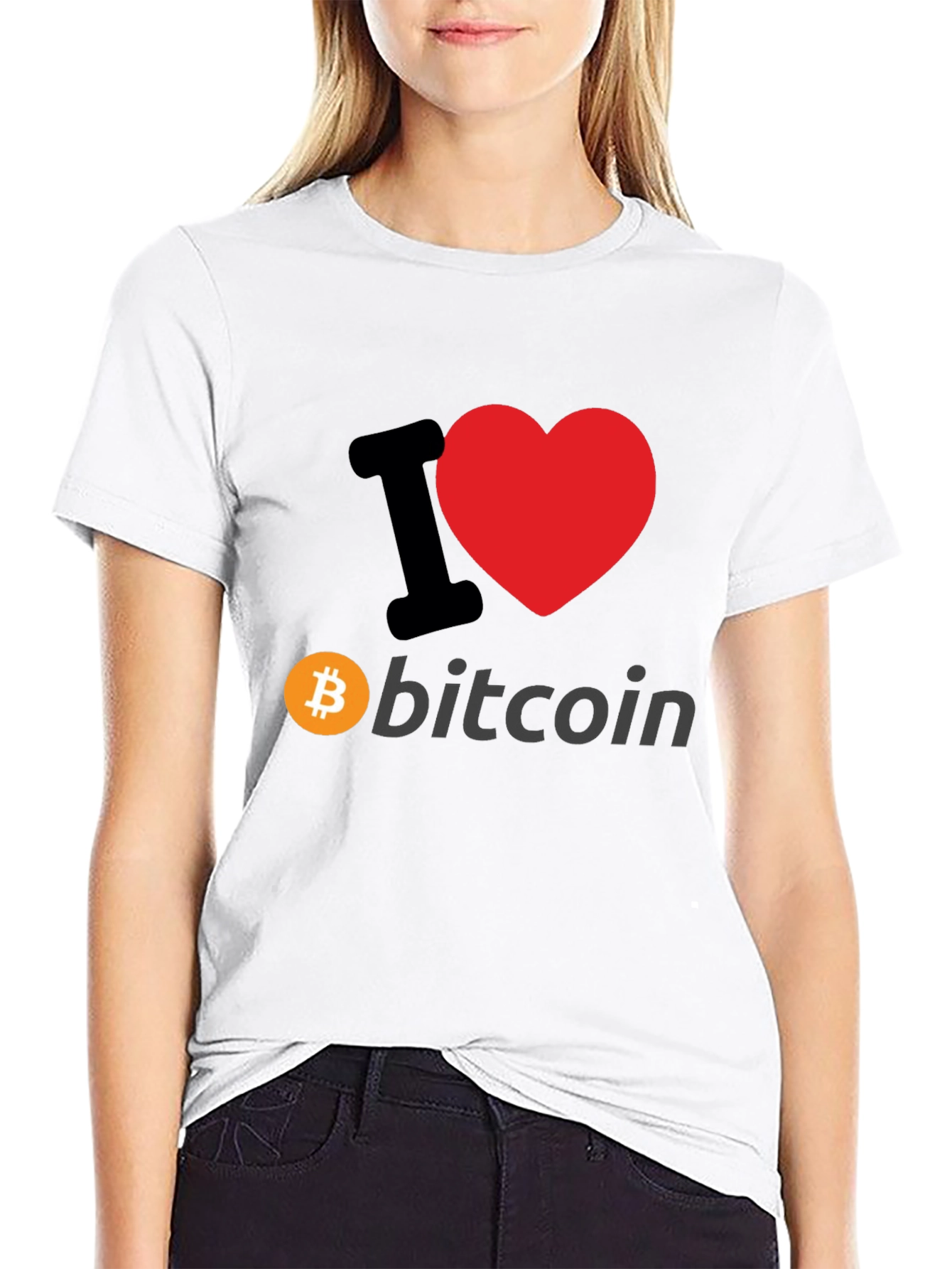I Heart Bitcoin Graphic T-Shirt - Crypto Fan Apparel