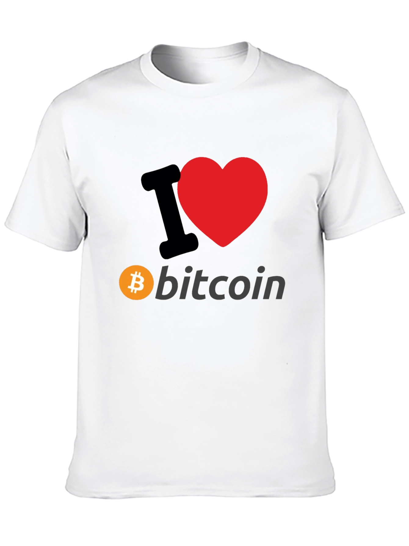 I Heart Bitcoin Graphic T-Shirt - Crypto Fan Apparel