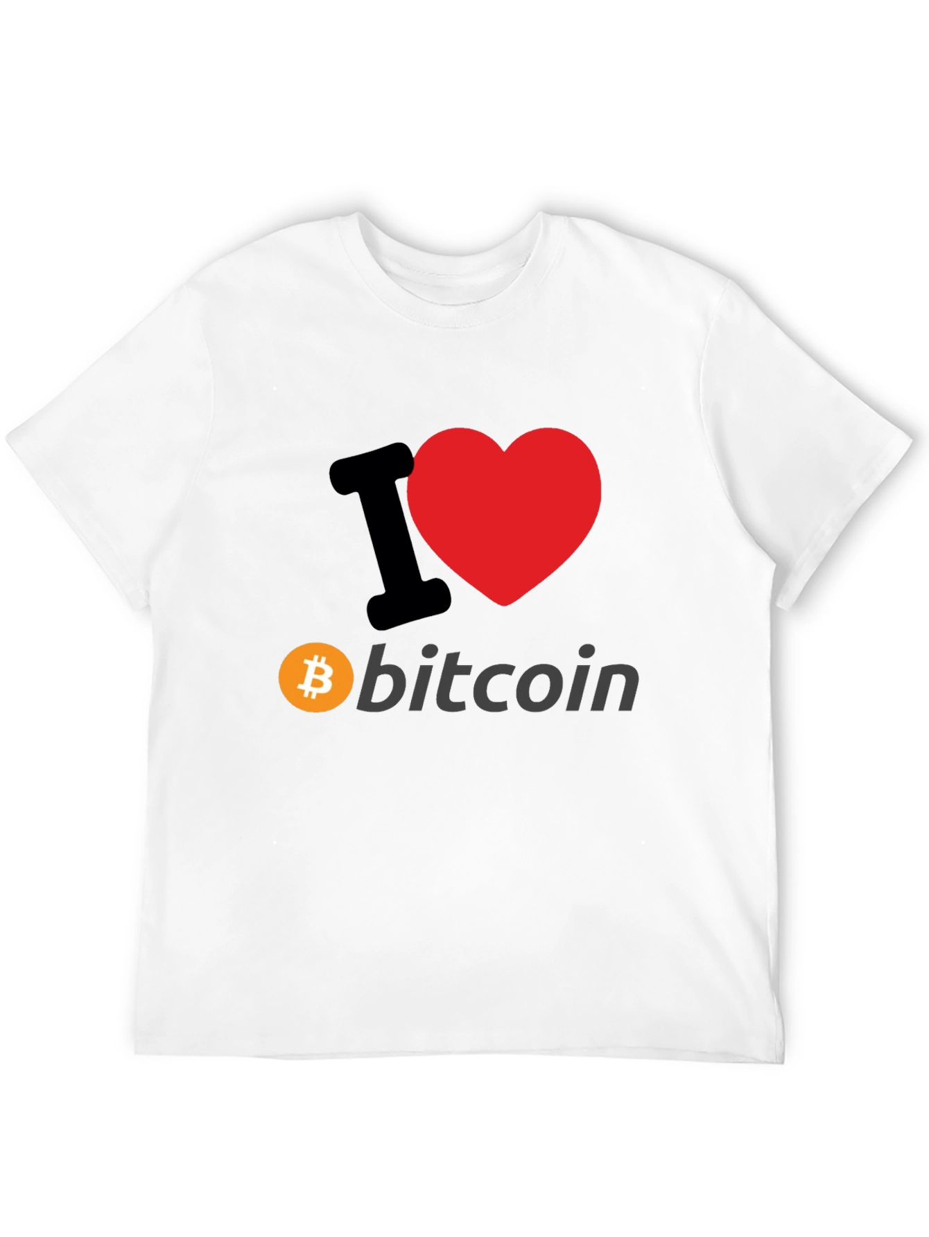I Heart Bitcoin Graphic T-Shirt - Crypto Fan Apparel
