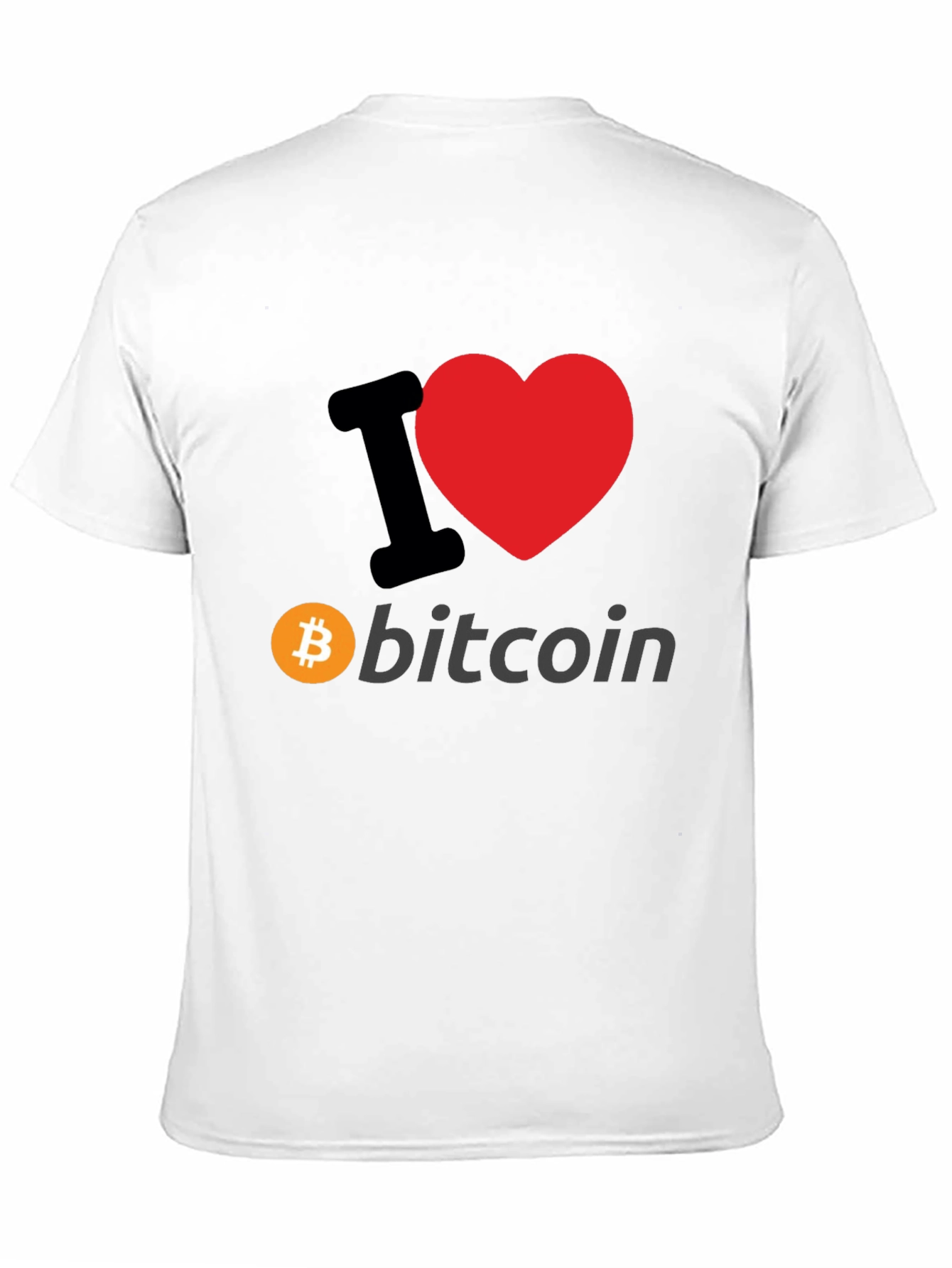 I Heart Bitcoin Graphic T-Shirt - Crypto Fan Apparel