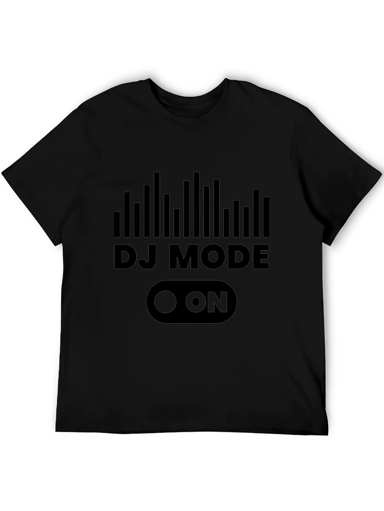 DJ Mode ON Graphic Tee - Black